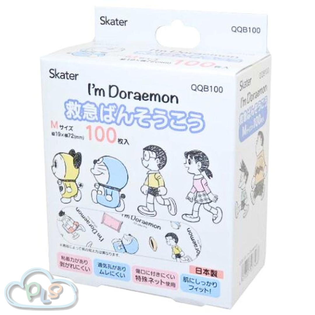 現貨 急救膠布 100片裝 多啦A夢 Skater #22957-1