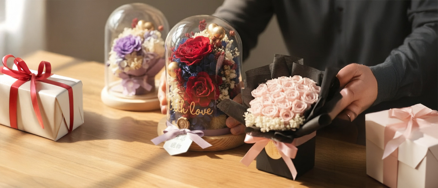 小確幸,保鮮花,不凋花,情人節禮物,情人節2026,情侶放閃,玻璃罩花,永生花束,情人節花束,送禮首選,情人節約會,家居擺設,生日禮物,德福廣場,圍方,TheSouthside ,情人節花束,2026情人節禮物,網上花店,永生花,2026情人節,