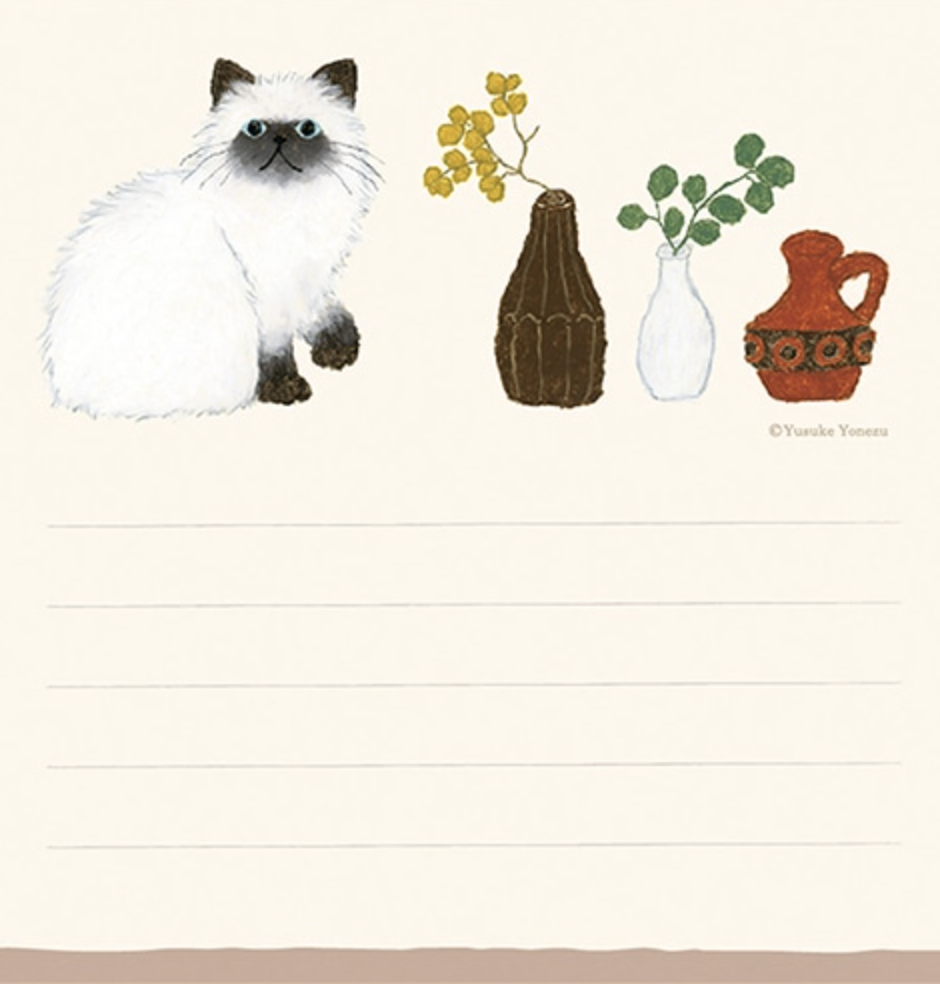 Greeeting Life | 米津祐介 貓貓 方形便條本