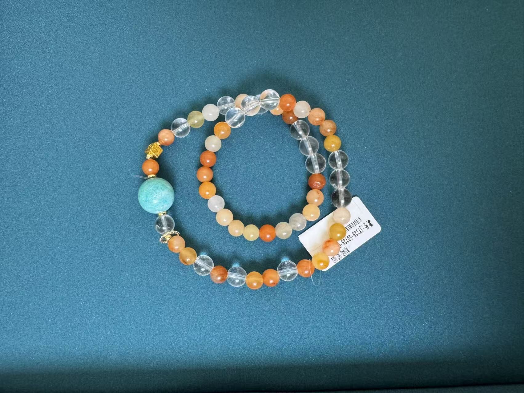 JY126-50729-GC 金絲白水晶天河石 (Q26)