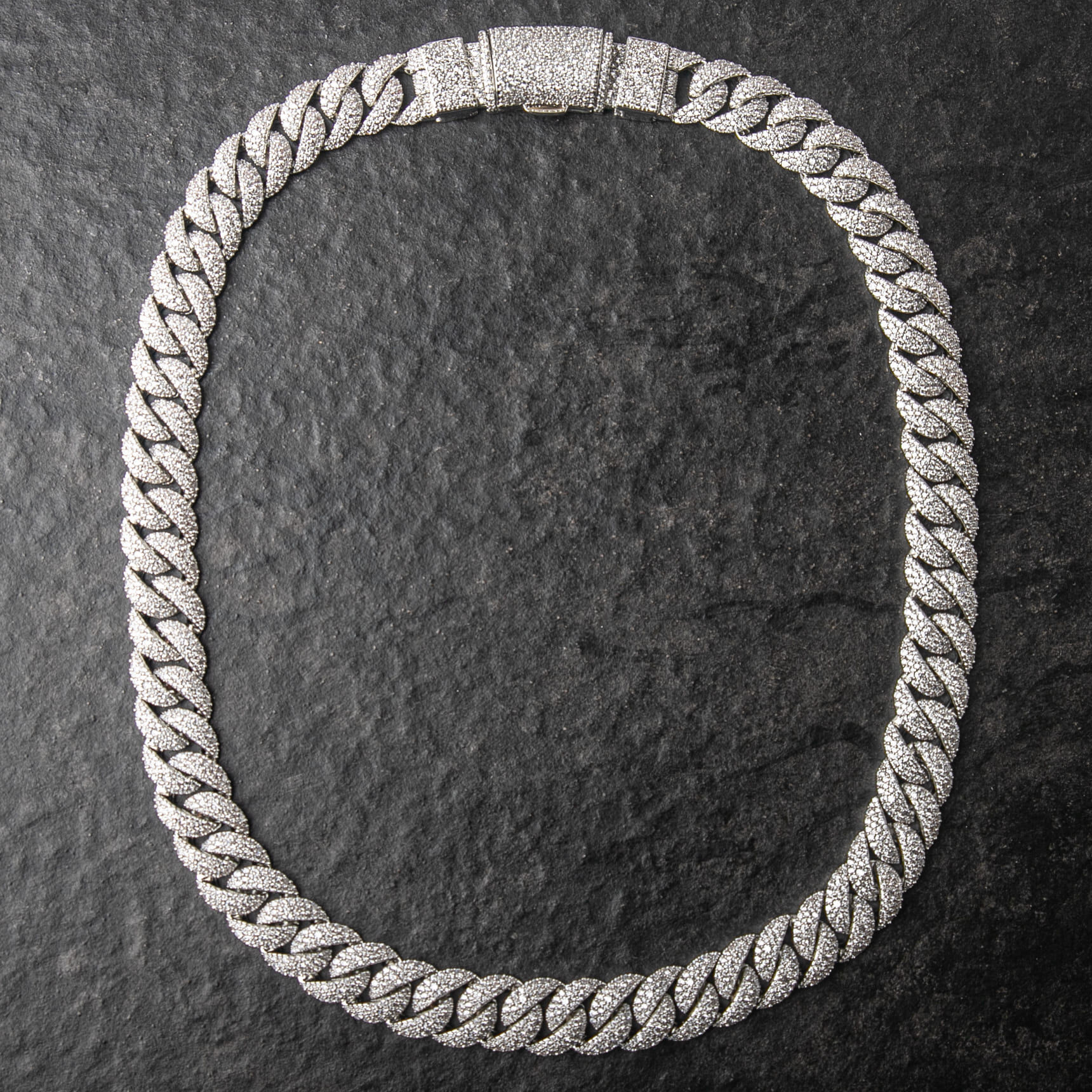 14MM雪花滿鑲邁阿密古巴項鍊