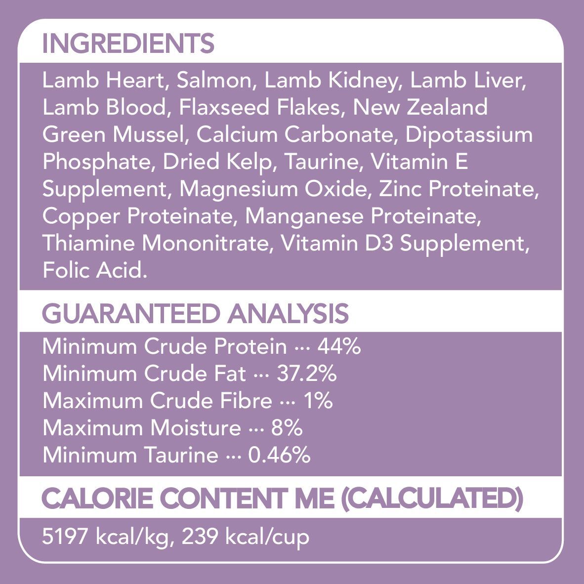 Liebhaber 羊肉+三文魚凍乾生肉貓糧 11oz