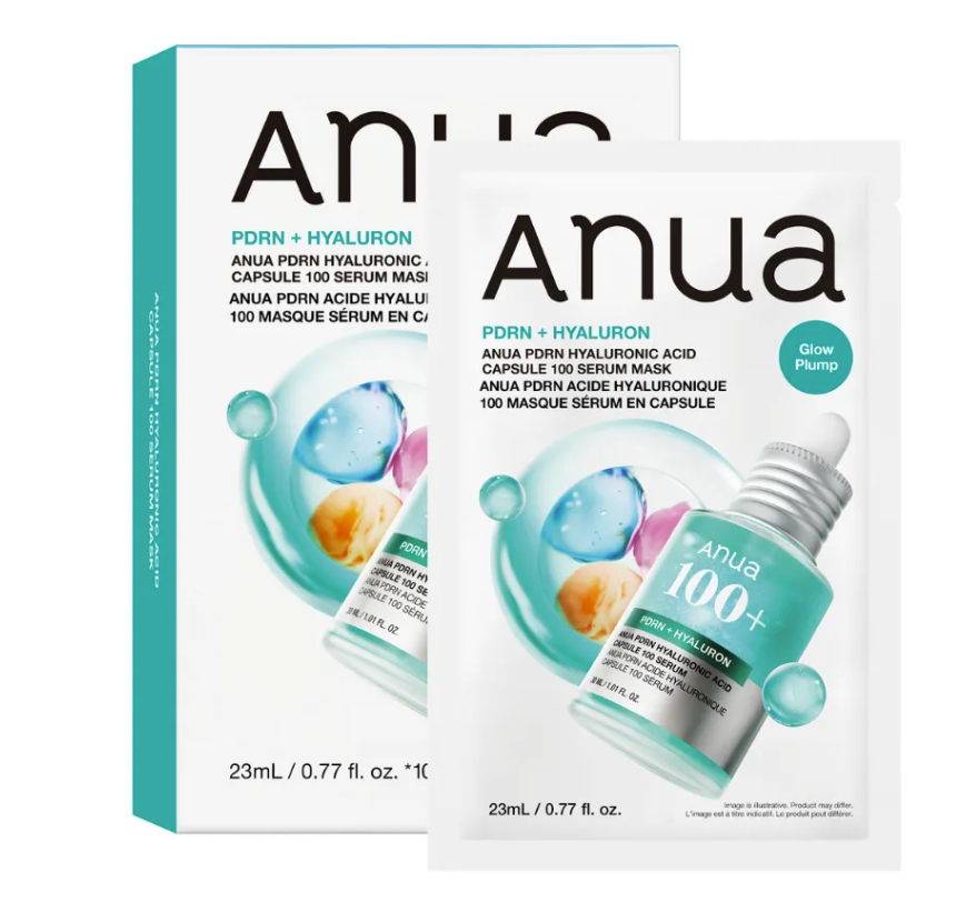 ANUA PDRN Hyaluronic acid capsule 100 serum mask 10PCS