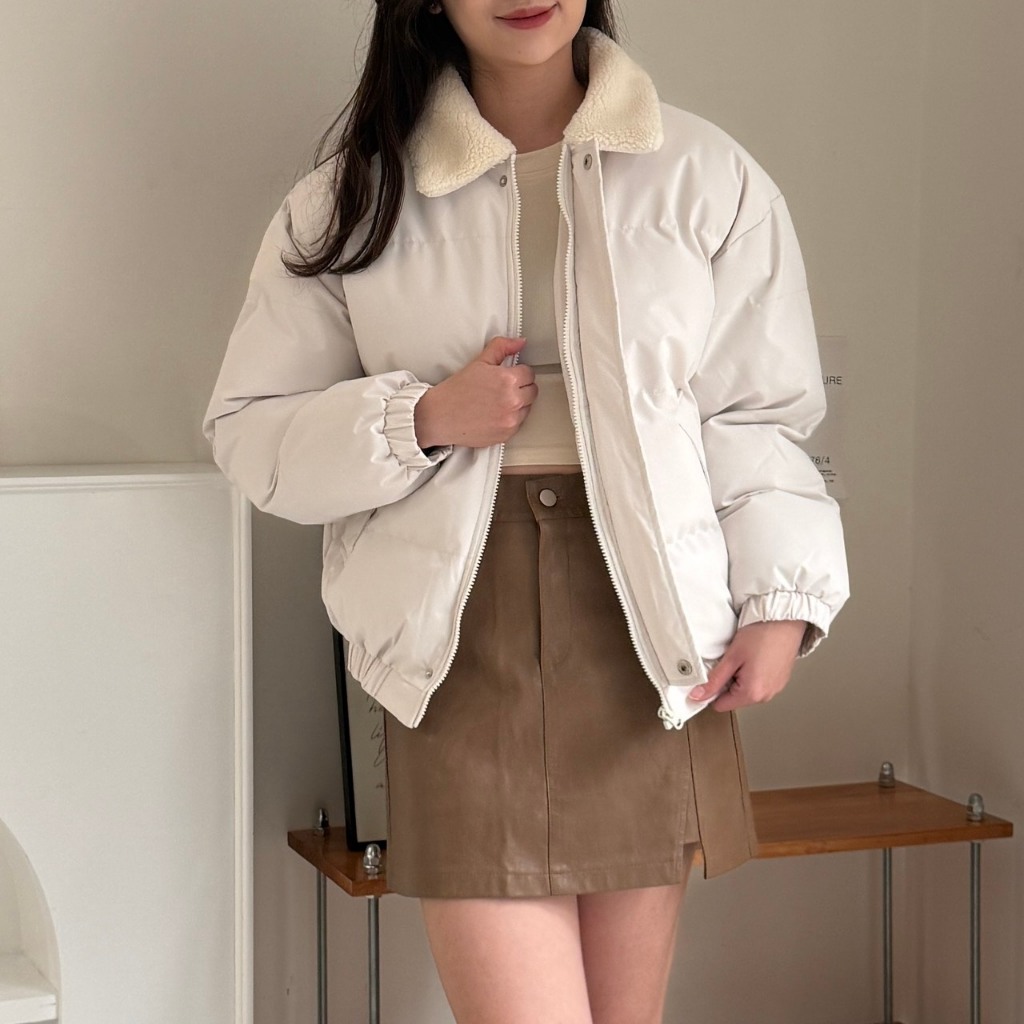 【KT USA】現貨 羊羔毛領麵包外套 寒流鋪棉外套  9991