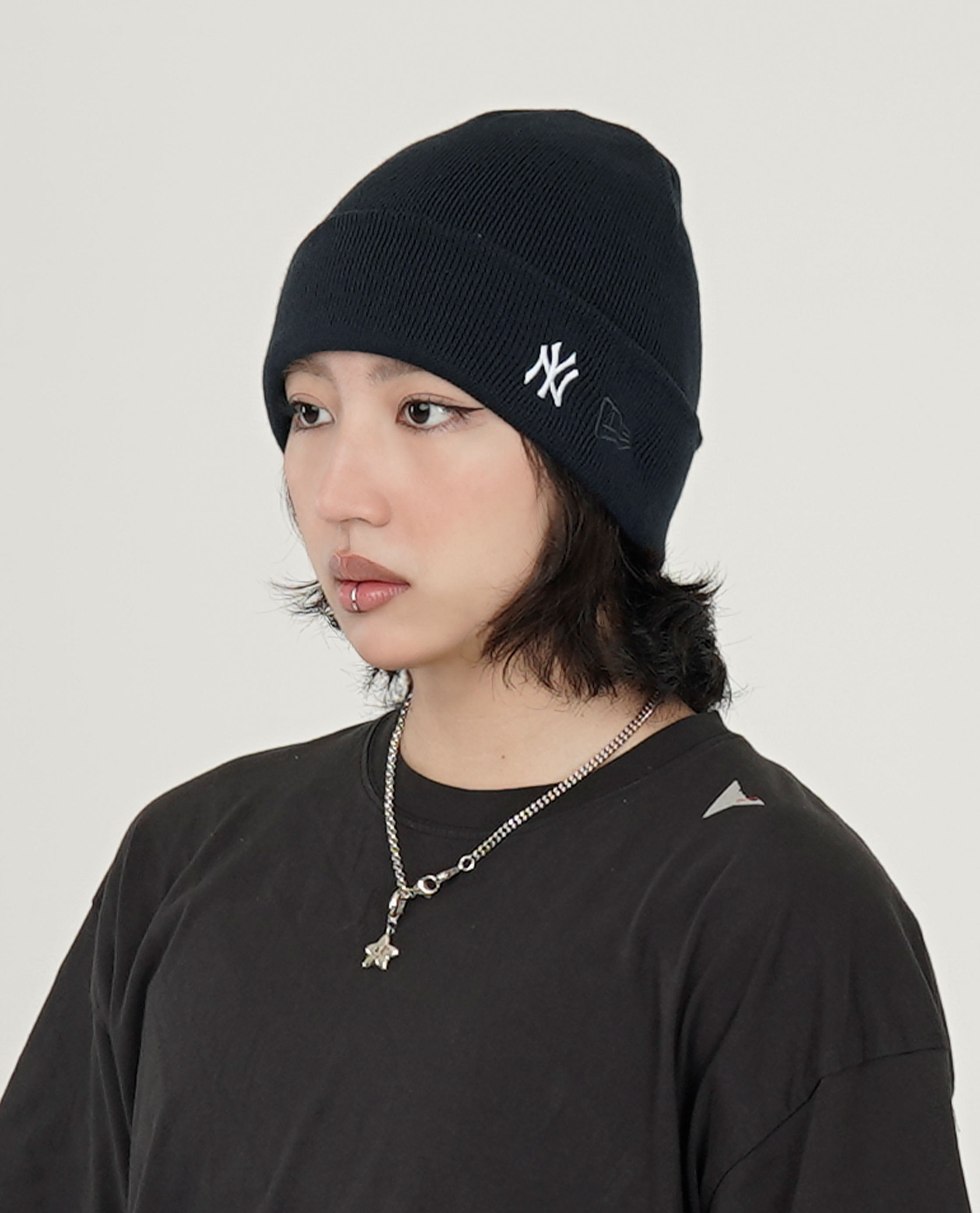 NEW ERA New York Yankees MLB Mini Logo Cuff Knit Beanie Hat - 26SS