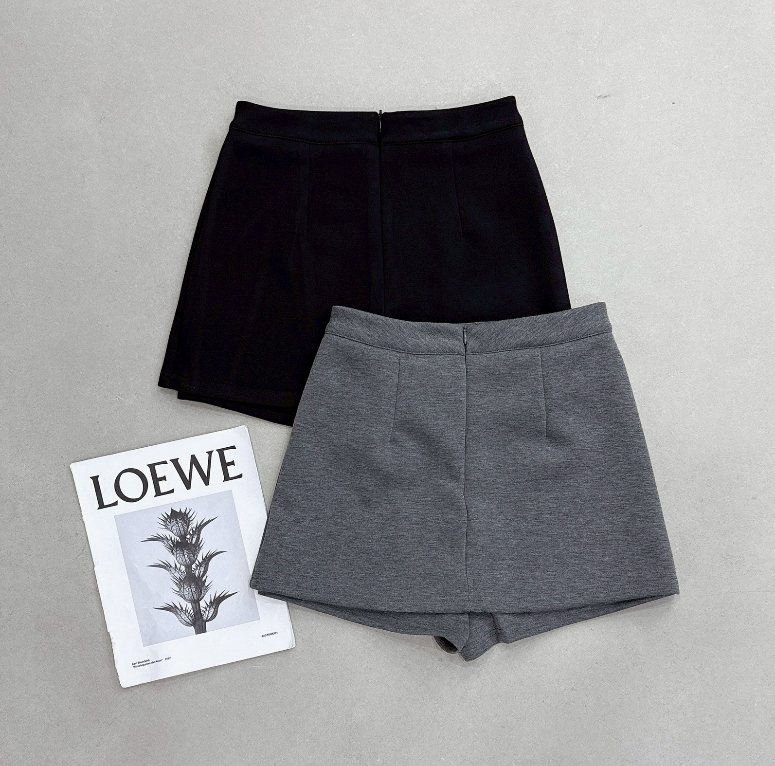 小開岔太空棉素面褲裙 2681