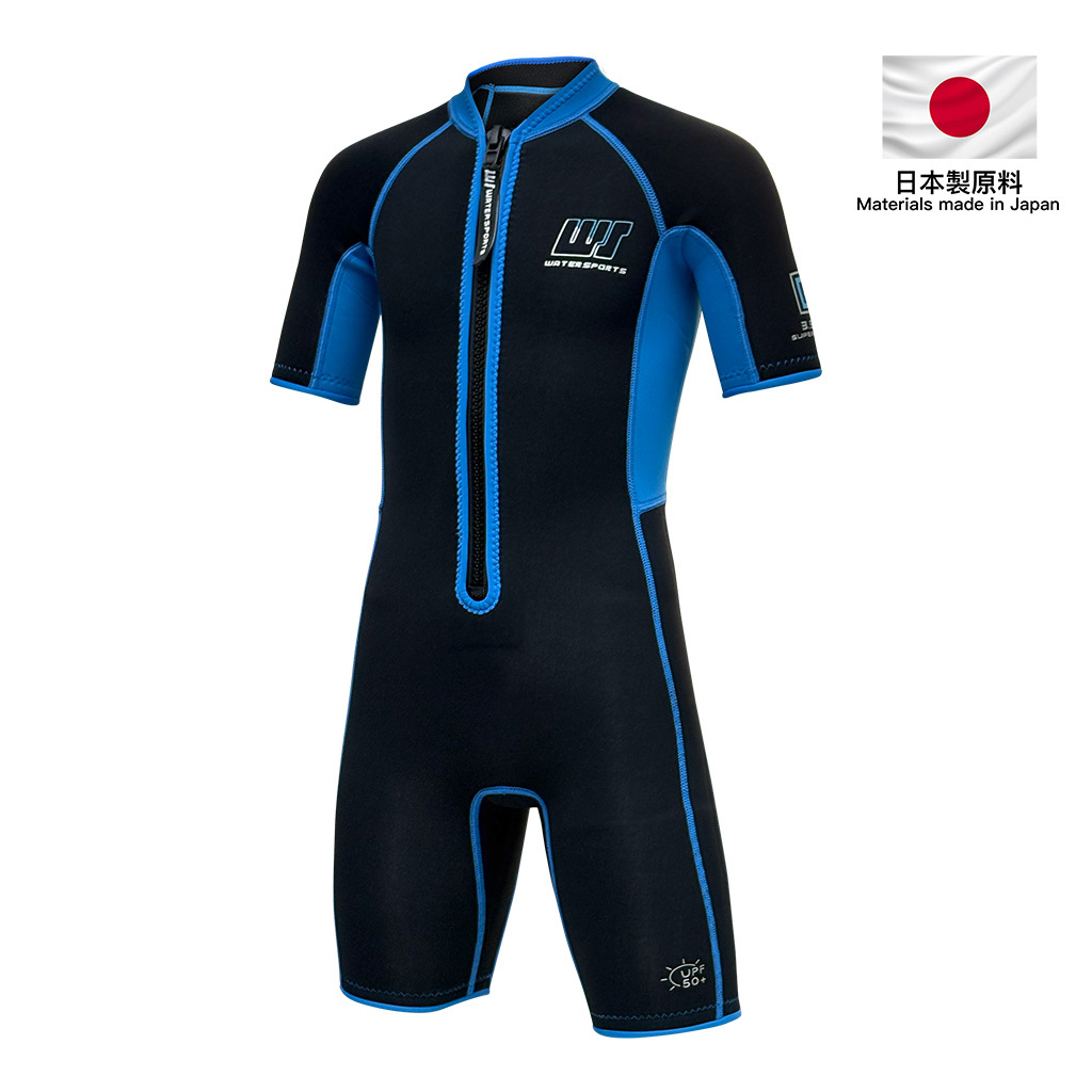 3.5mm 兒童 YAMAMOTO CR 游泳連身保暖衣 - 藍