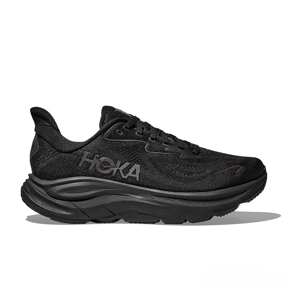 Hoka One One Clifton 10 Wide 全黑 透氣 反光 包覆 運動鞋 男鞋 HO1162032BBLC