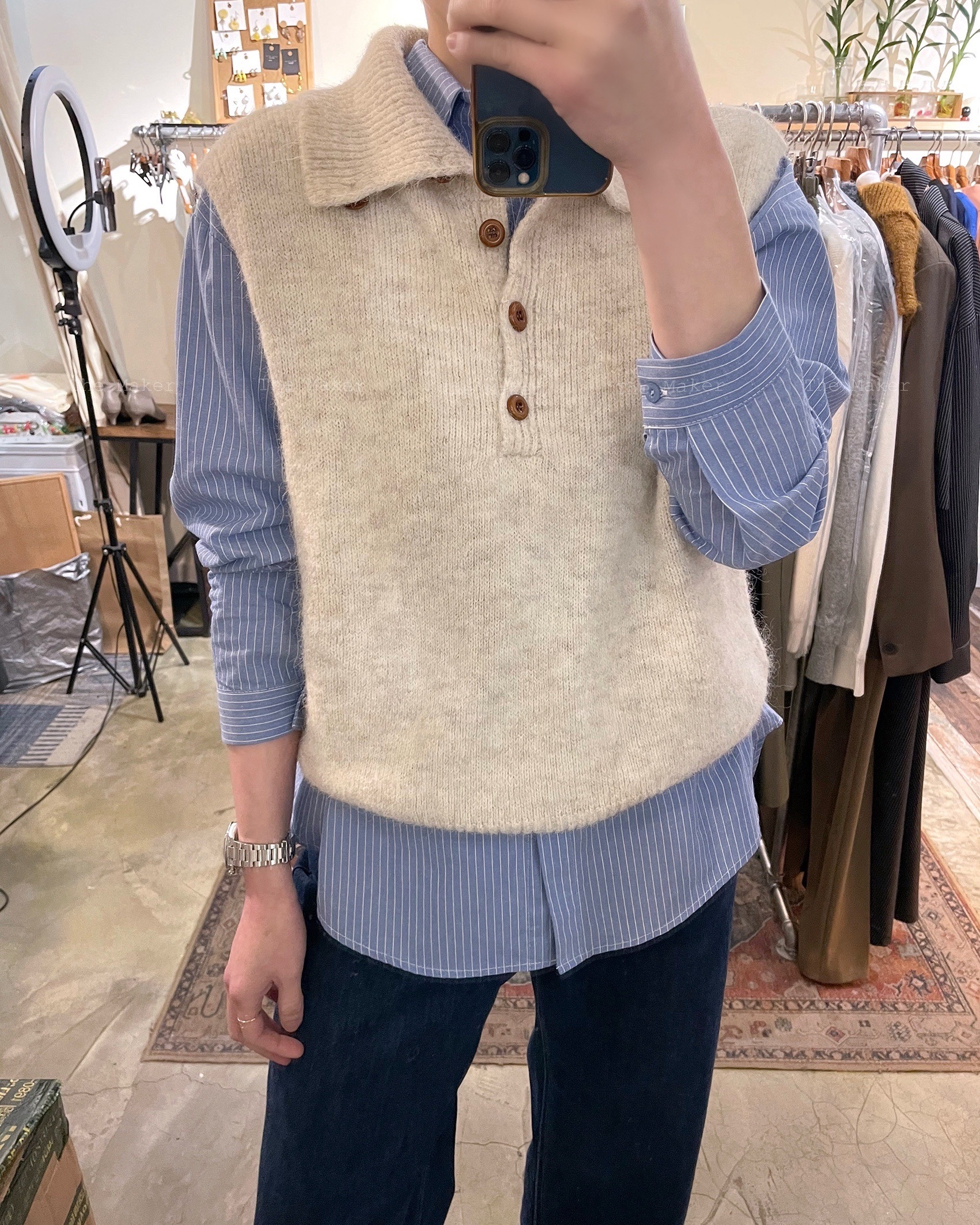 🧶 10%羊毛輕盈軟滑背心  🧶