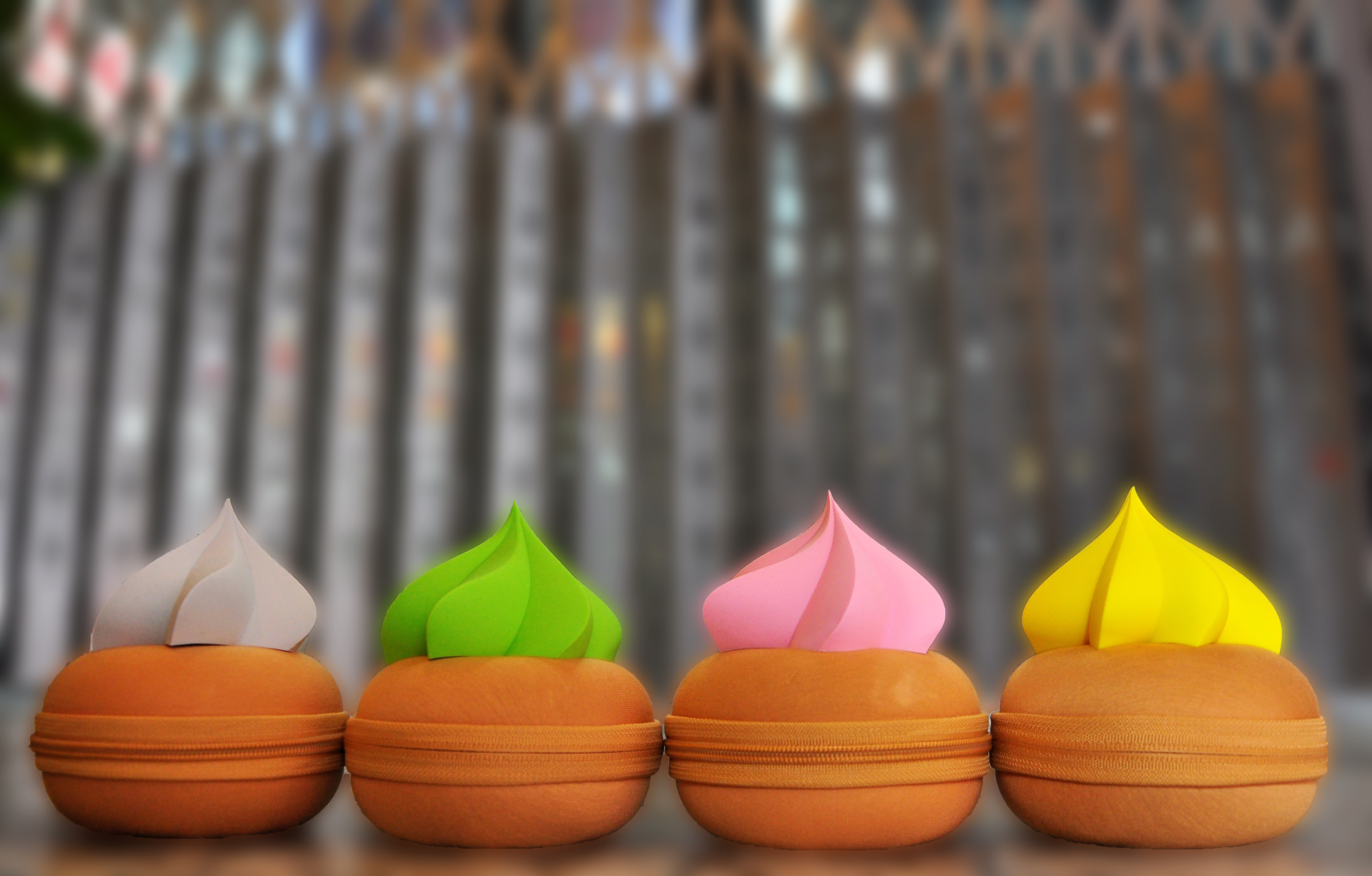 玩潮 花占餅盒子套裝-黃色