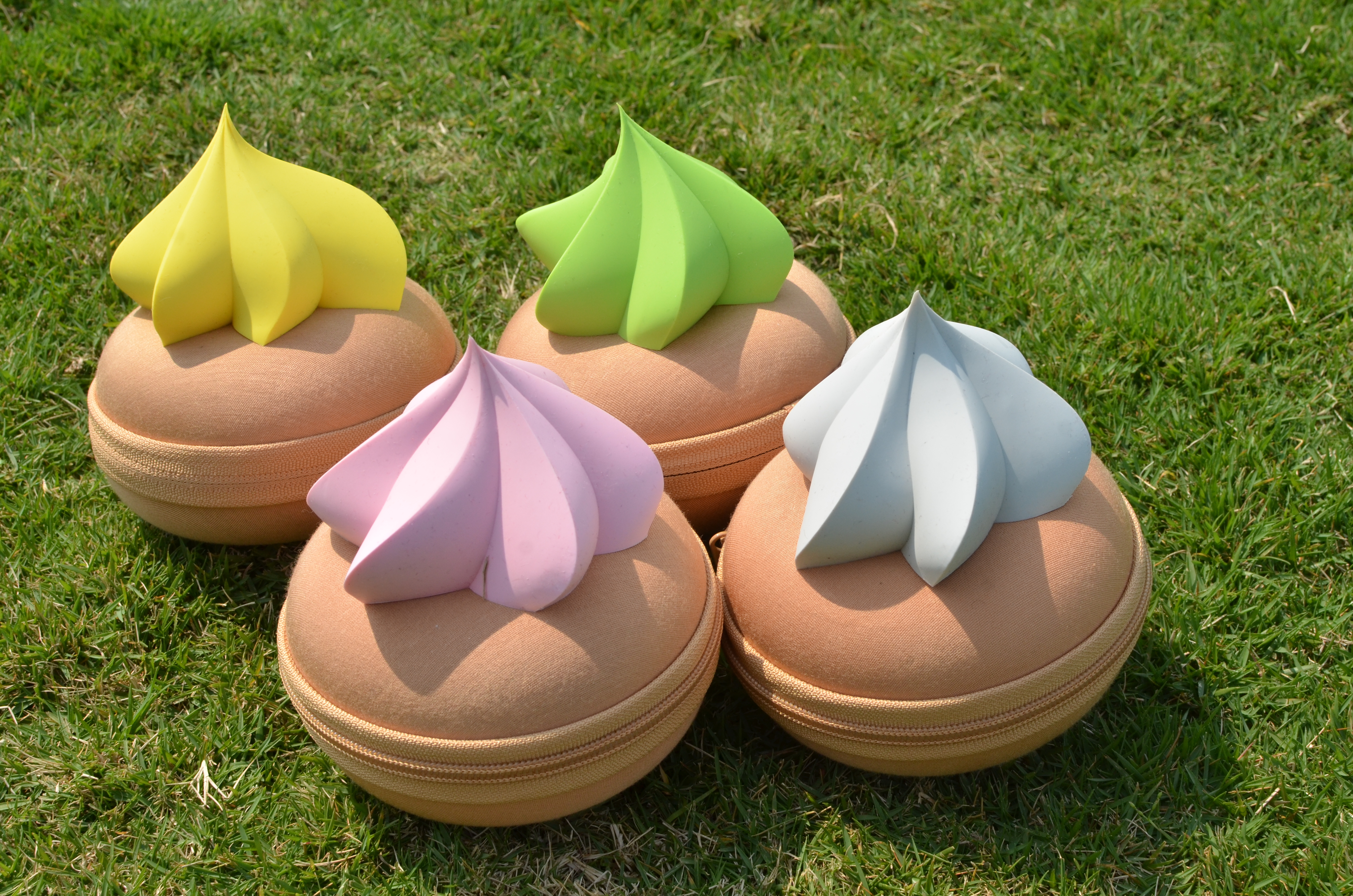 玩潮 花占餅盒子套裝-黃色