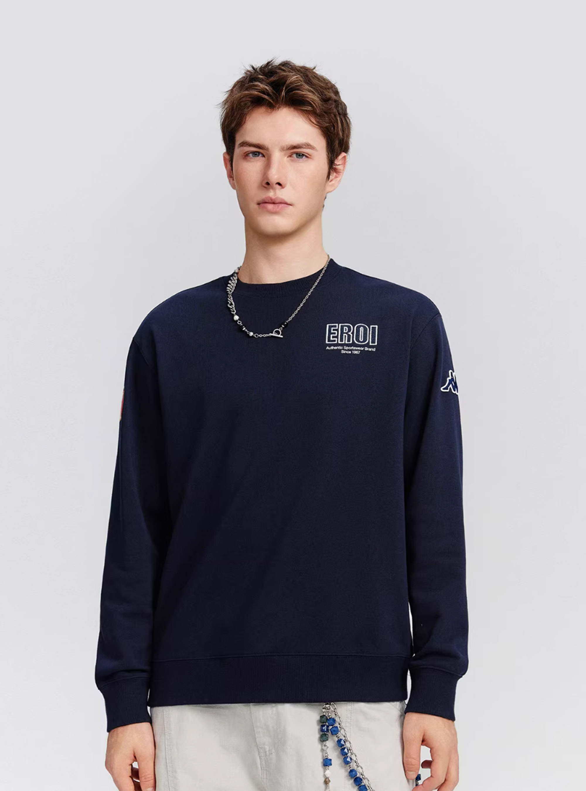 男女適穿 舒適棉質圓領大學T