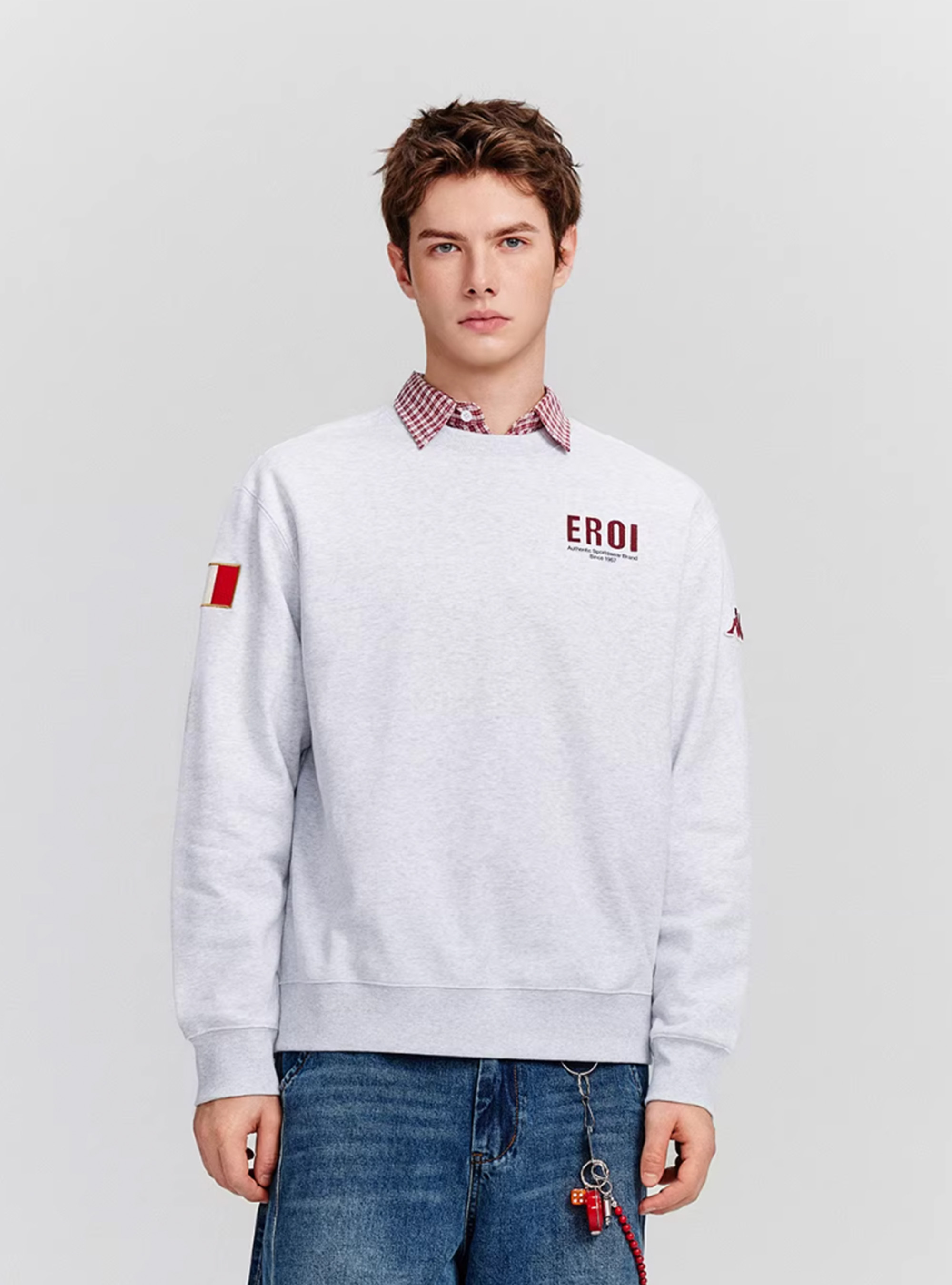 男女適穿 舒適棉質圓領大學T