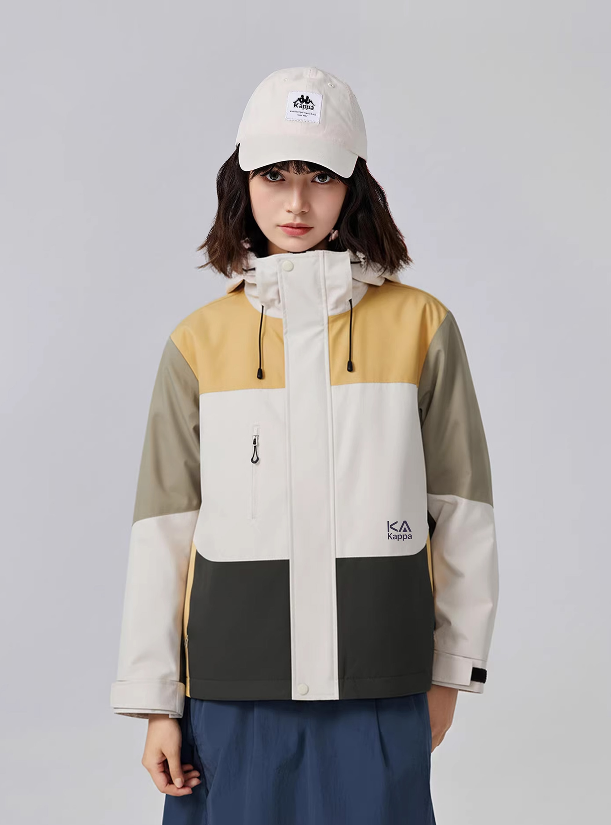 女款 防潑水保暖風衣連帽外套