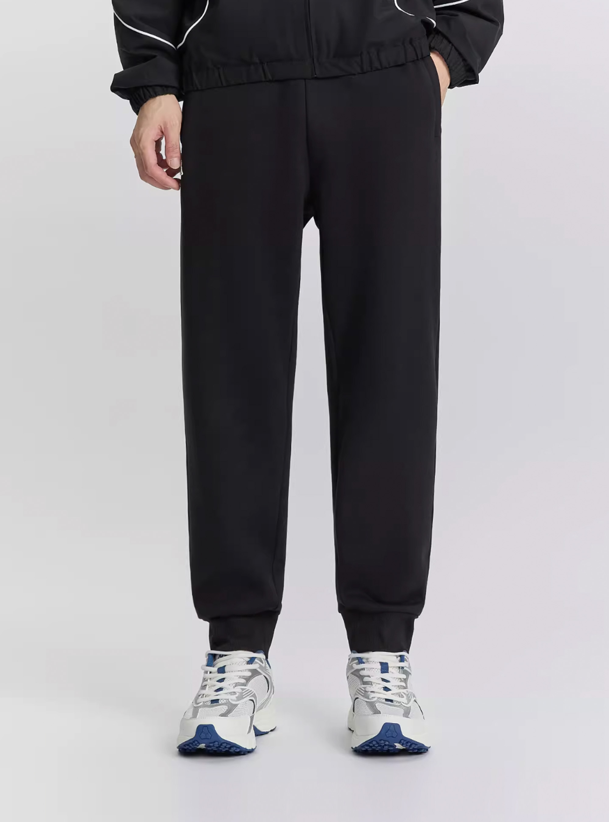 男女適穿 刷絨棉質縮口運動長褲（成套推薦）