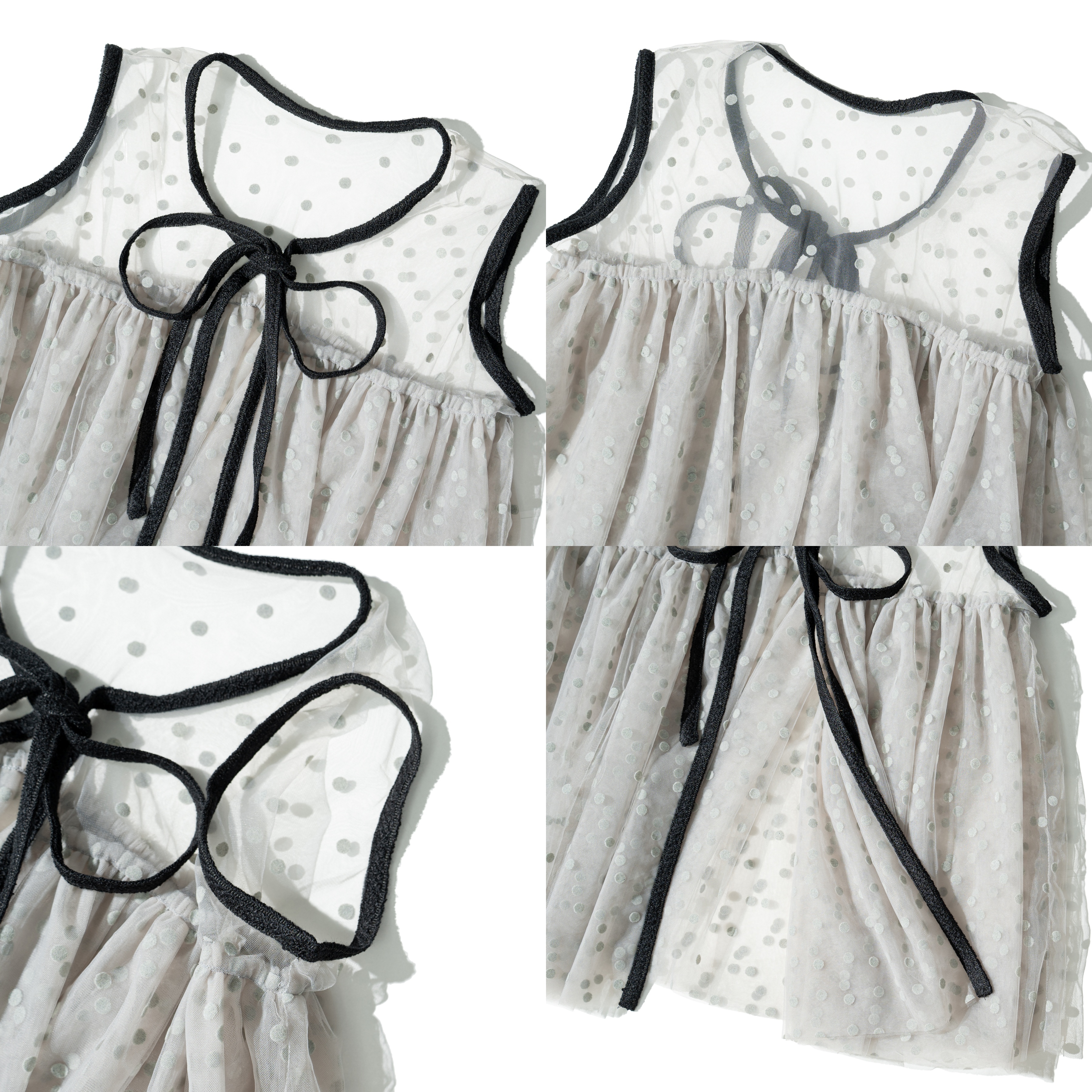 AGILITY MIAO Dot Tulle Vest 點點網紗 背心 [M-V88]