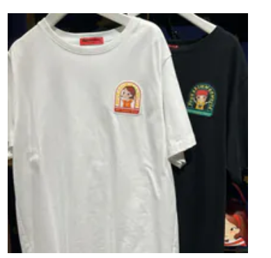 [S] YSW WHITE/BLACK OH HAPPY DAY PATCH 2 PACK SHORT SLEEVE T-SHIRT, J2WSET06XXXXF (SYW333)