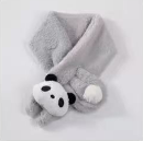 BYC02SC029LG 灰色可愛熊貓絨毛頸巾