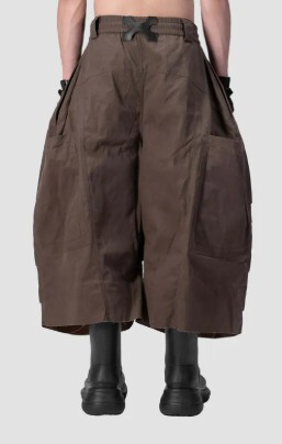 2025AW P-23 KNEE PLEATED JORTS 蠟染八分褲