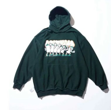 2022AW NAUTICA Sweat Hoodie LURK 2.4 雙面穿 帽T 綠L