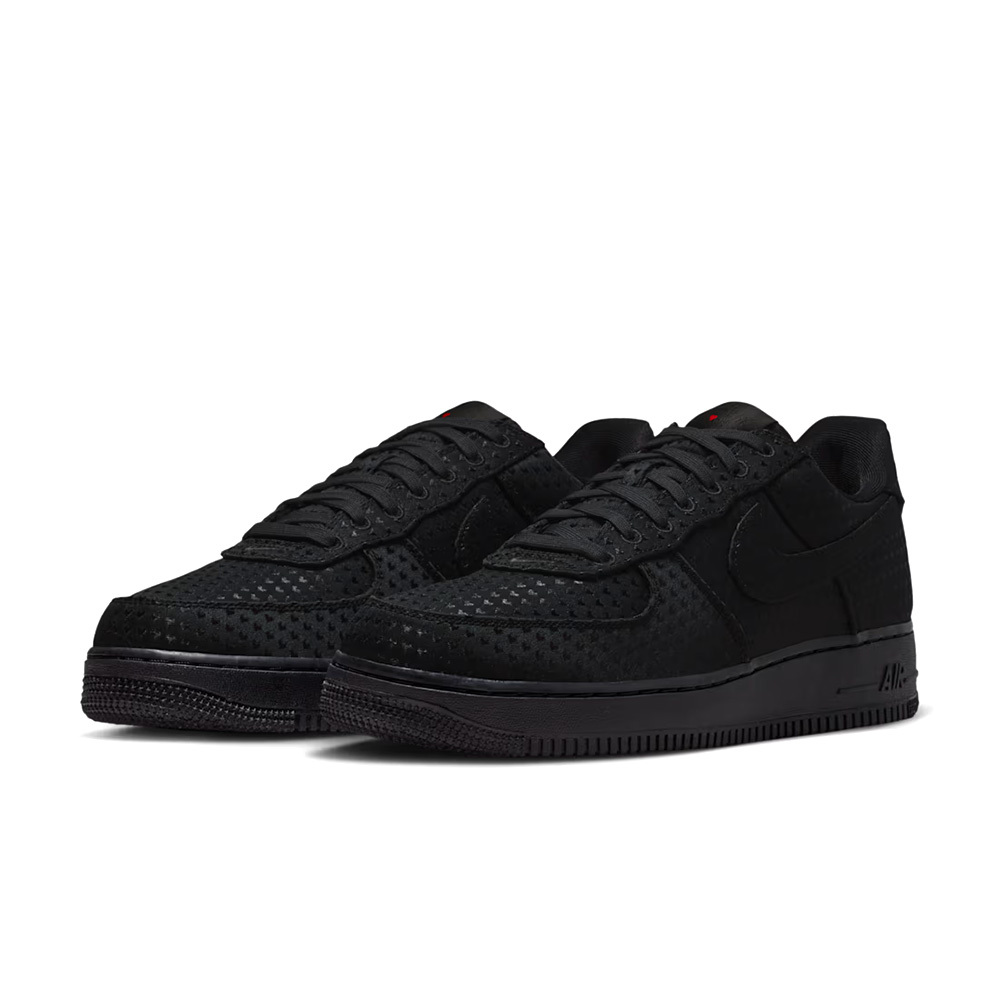 Nike Air Force 1 Low 情人節限定 黑武士 紡織鞋面 緩震 舒適 休閒鞋 男鞋 IB6836-001