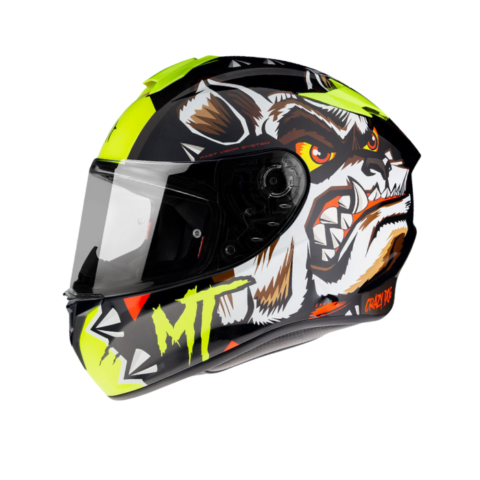 MT HELMETS TARGO PRO CRAZY DOG GLOSS 亮面