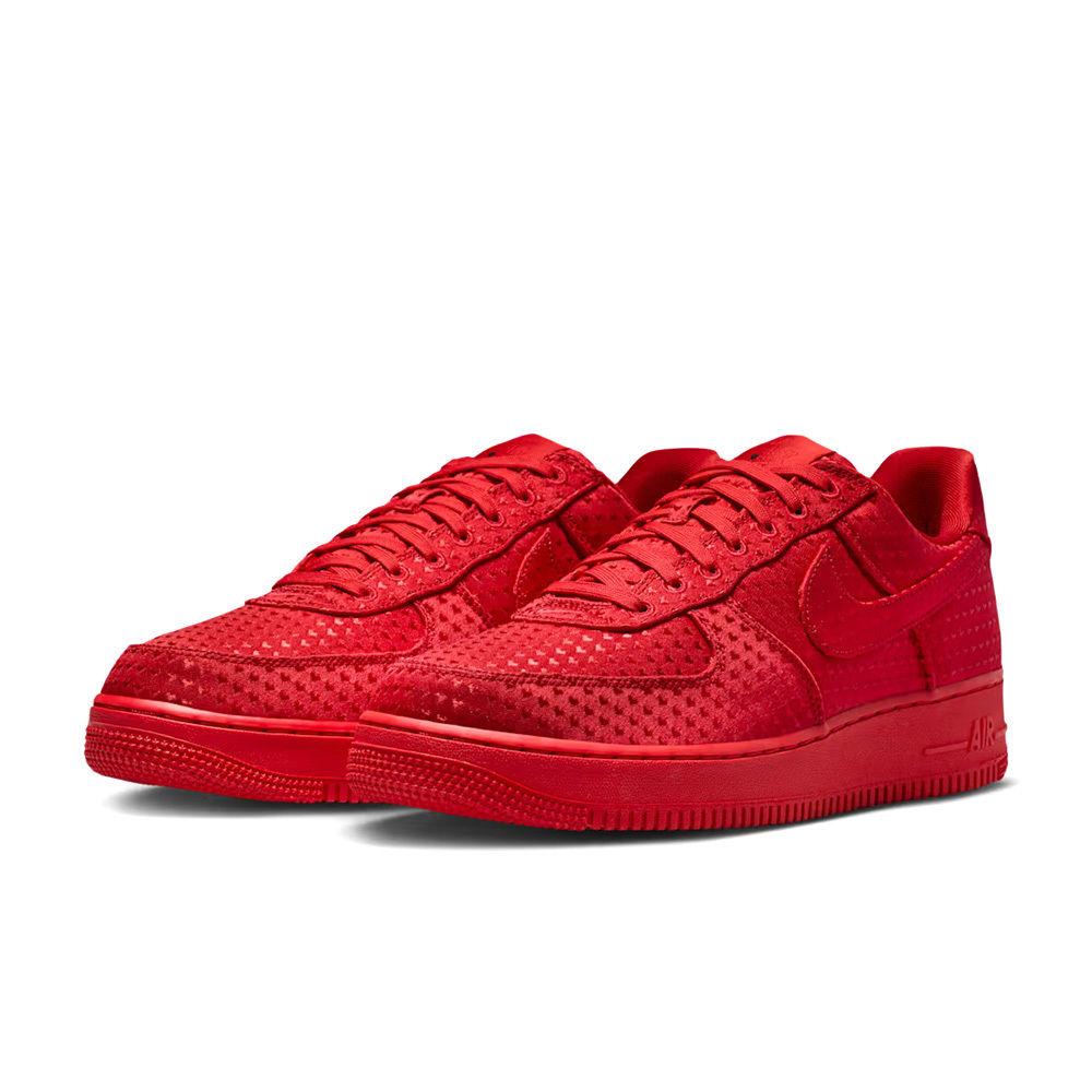 Nike Air Force 1 Low 情人節限定 大學紅 紡織鞋面 緩震 舒適 休閒鞋 男鞋 IB6836-600