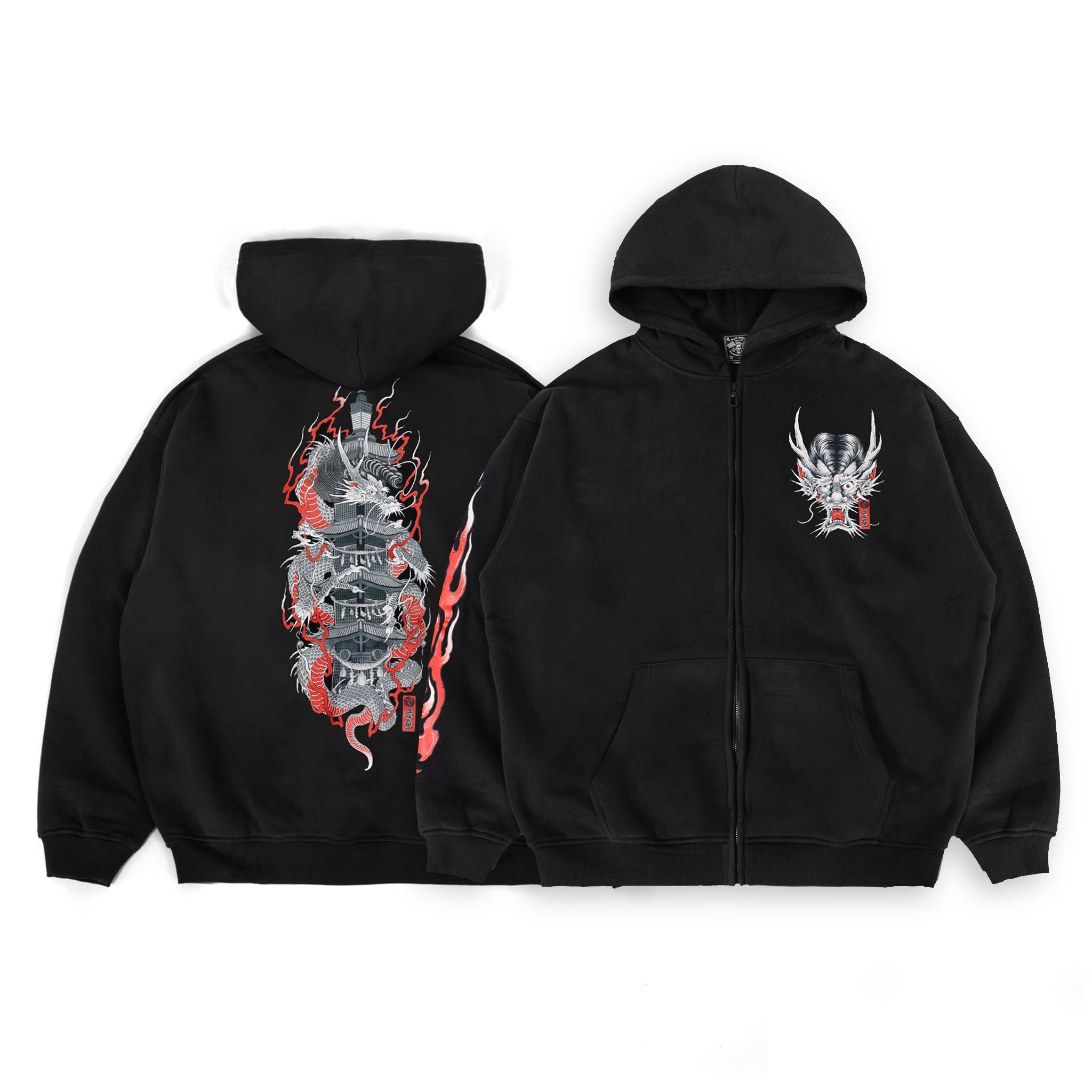 BAD KIDS 惡童 25A/W 101 Dragon Zip Hoogie (500g加絨101龍連帽外套)