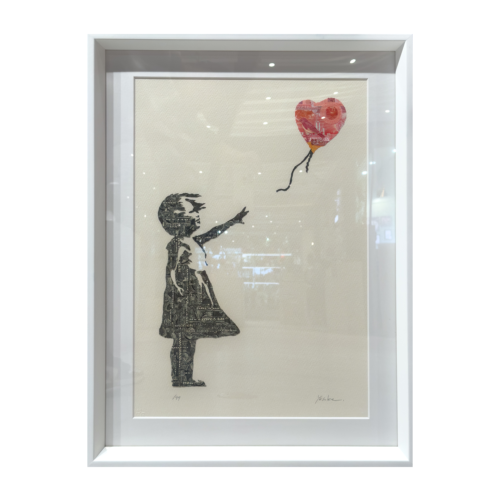 長谷川洋介 Yosuke Hasegawa - Banksy_GIRL by Debris of Dollar