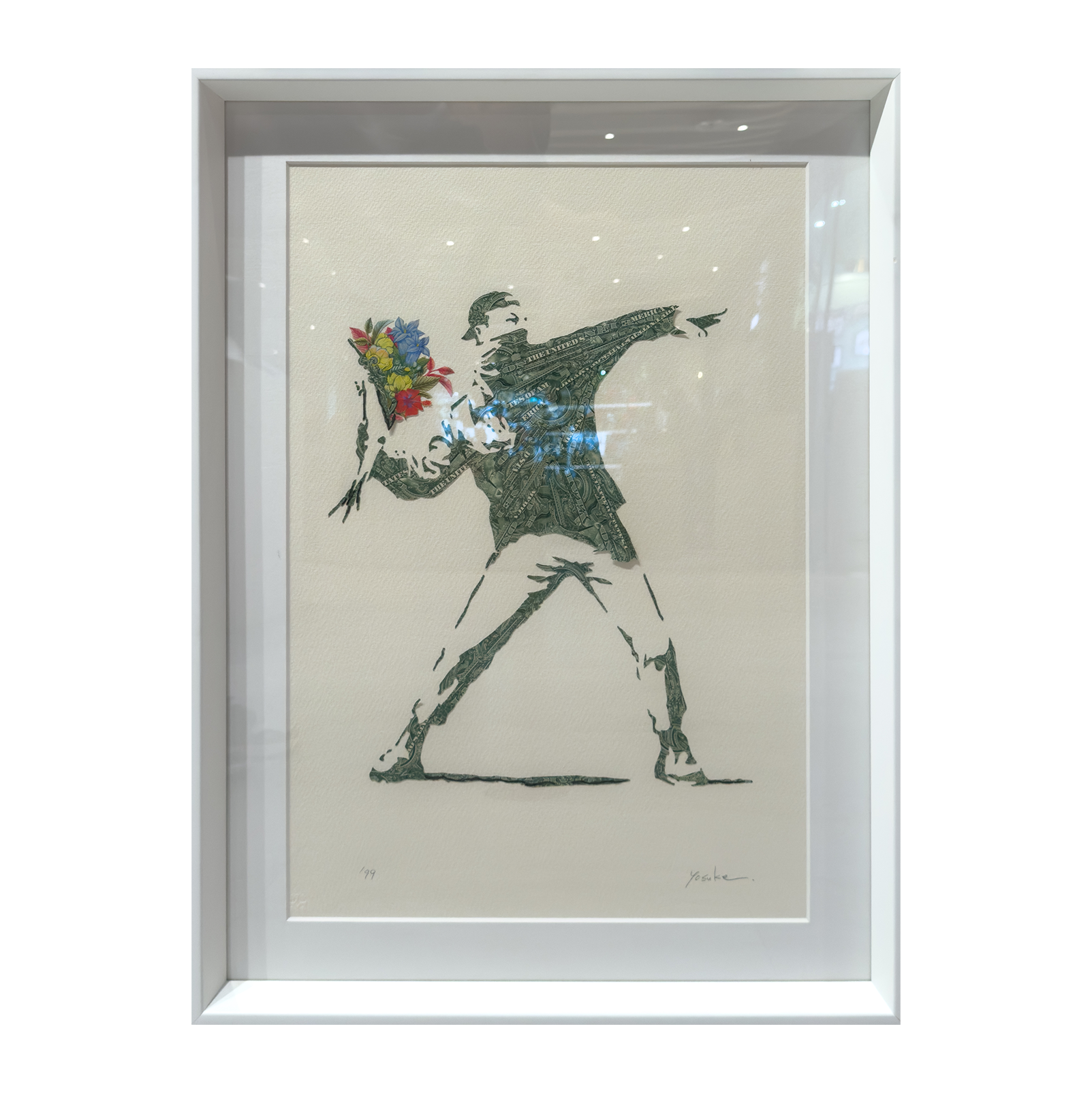 長谷川洋介 Yosuke Hasegawa - Banksy_PROTEST by Debris of Dollar