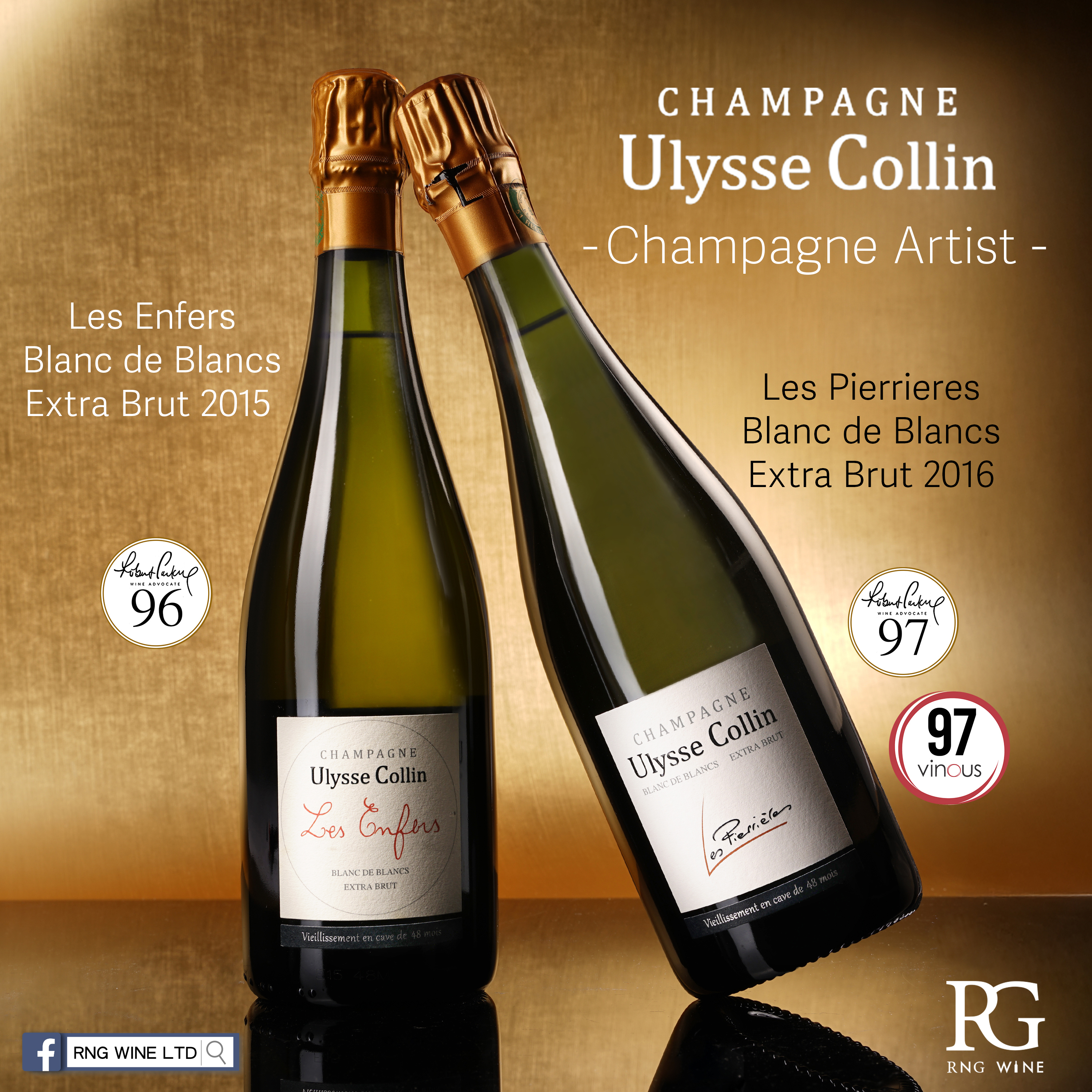 Ulysse Collin Les Pierrieres Blanc de Blancs Extra Brut 2016 (RP96)