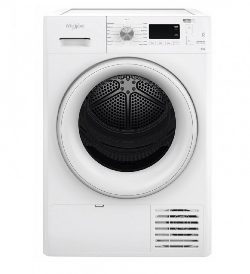 惠而浦 Whirlpool   DWFC8002GW‧8公斤‧冷凝式乾衣機‧歐洲製造-香港行貨-原廠1年全機保養‧
