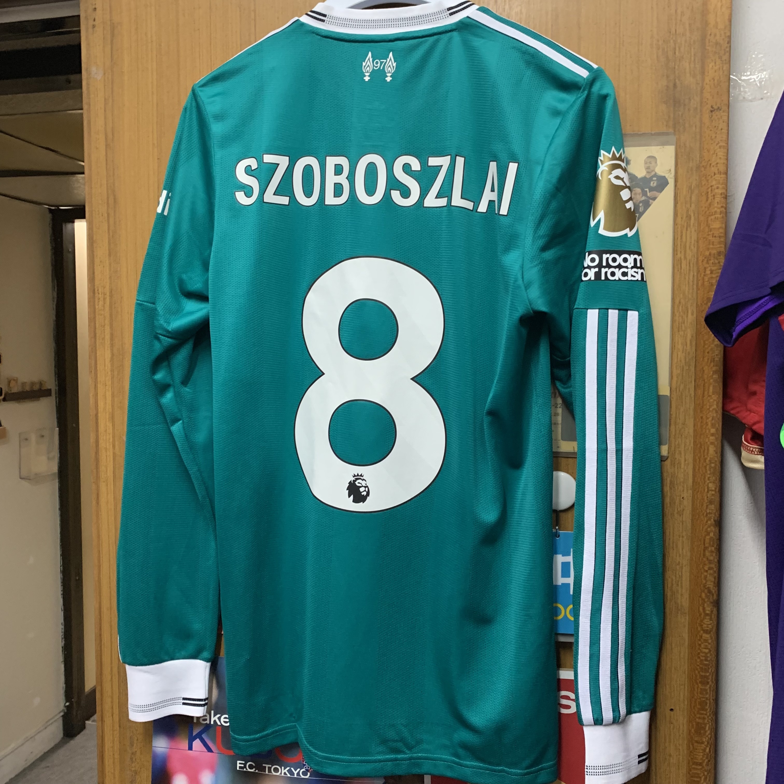2025 Liverpool Authentic LS Third Away Shirt with 8 SZOBOSZLAI