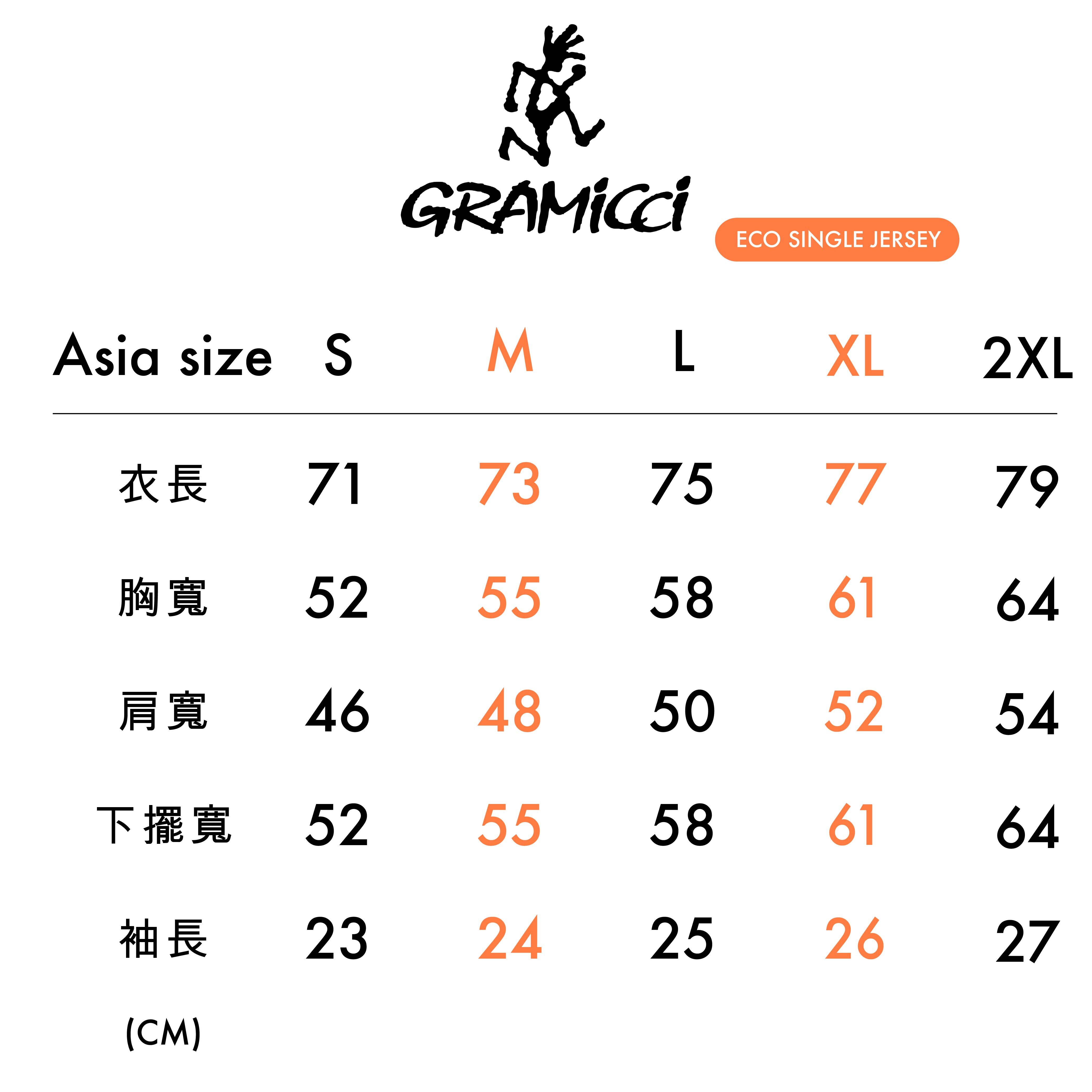 GRAMICCI ECO SINGLE JERSEY PIGMENT DYED FREEDOM TEE 短袖 G6SU-T104