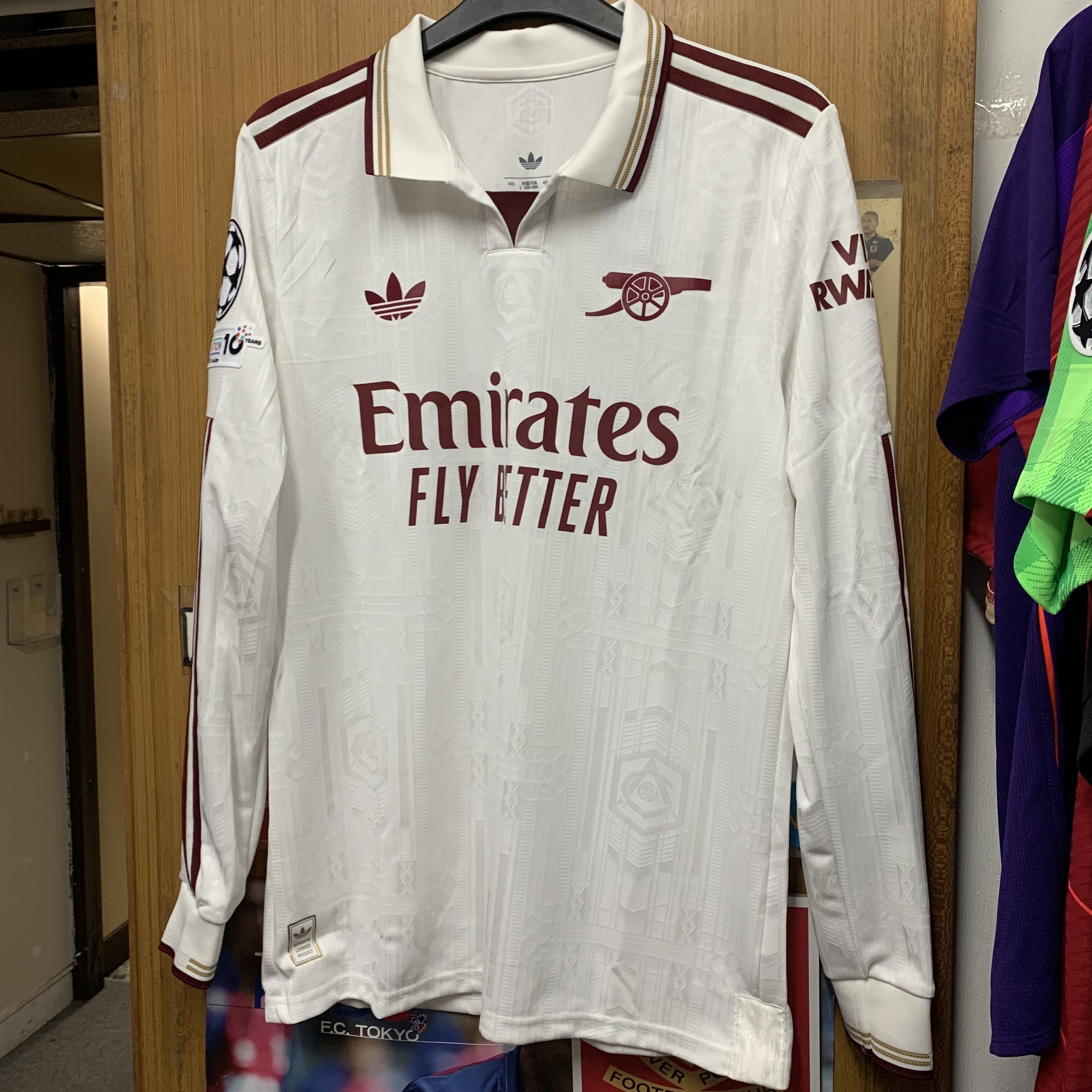 2025 Arsenal Authentic LS Third Away Shirt with #33 CALAFLORI