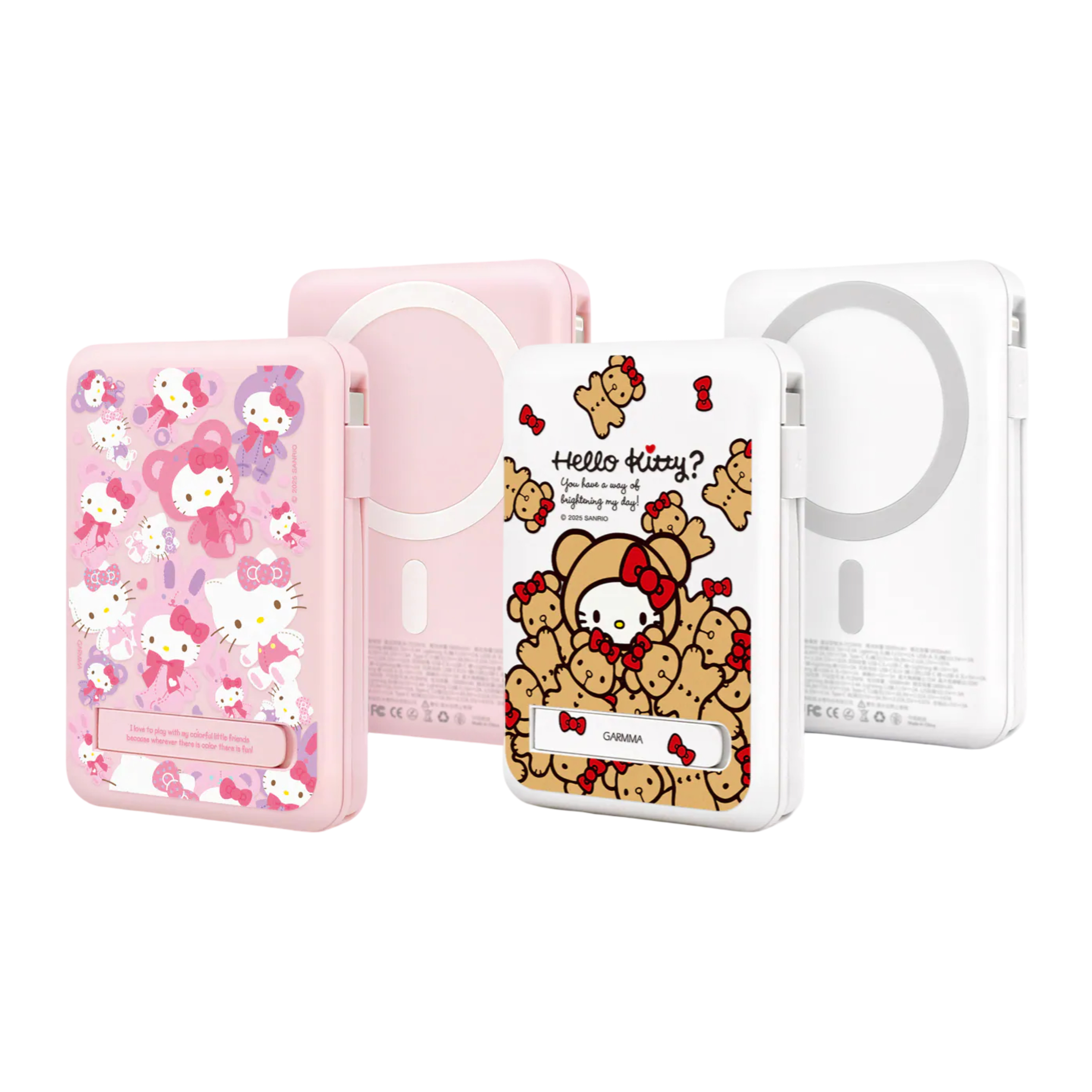 Garmma Hello Kitty 3 10000 系列磁吸帶線五合一行動電源（CCC 認證）