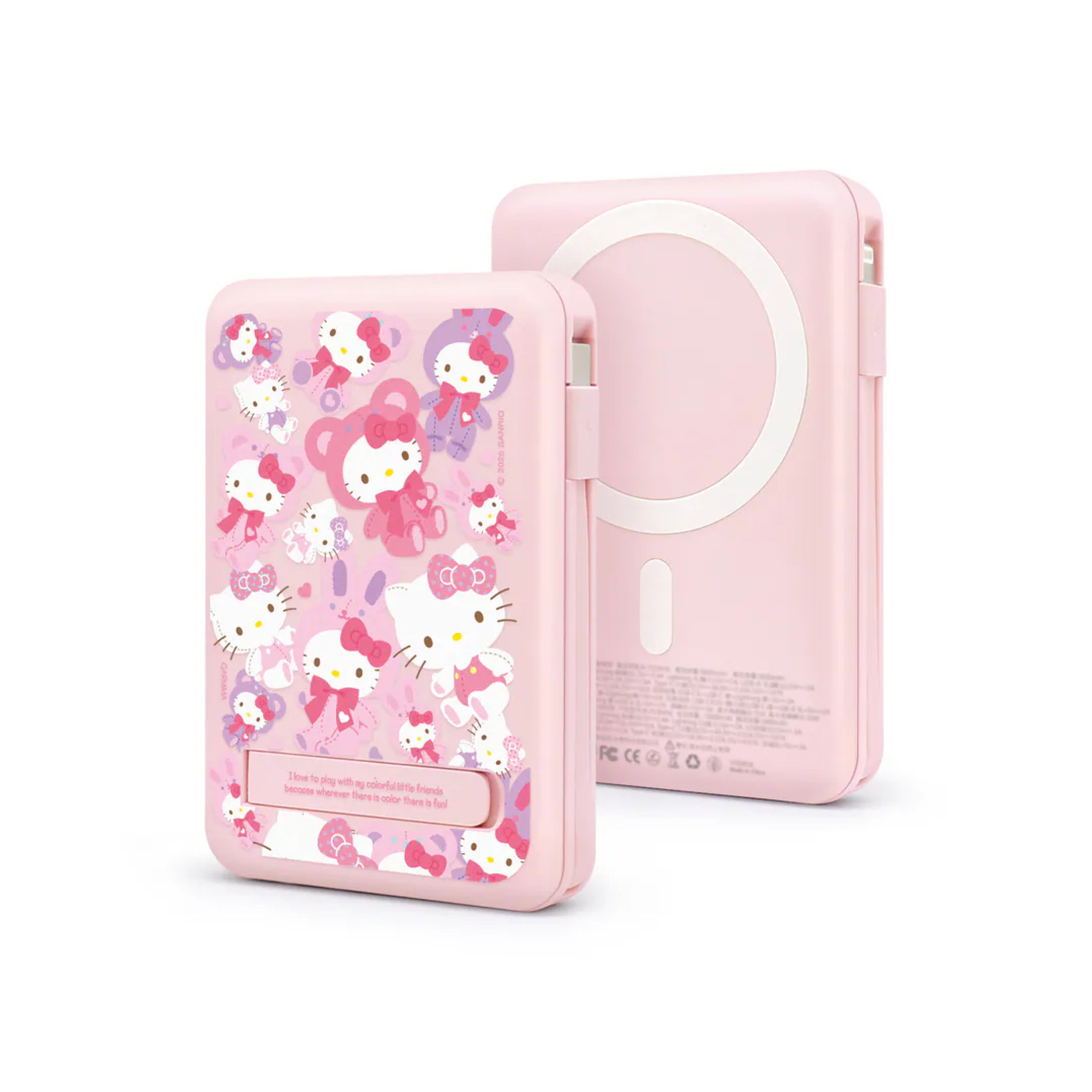 Garmma Hello Kitty 3 10000 系列磁吸帶線五合一行動電源（CCC 認證）