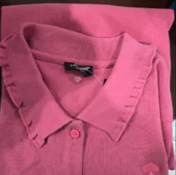 [S] KATE SPADE ROSE OIL RUFFLE LOGO POLO DRESS, KL559-651 (SKS1711)