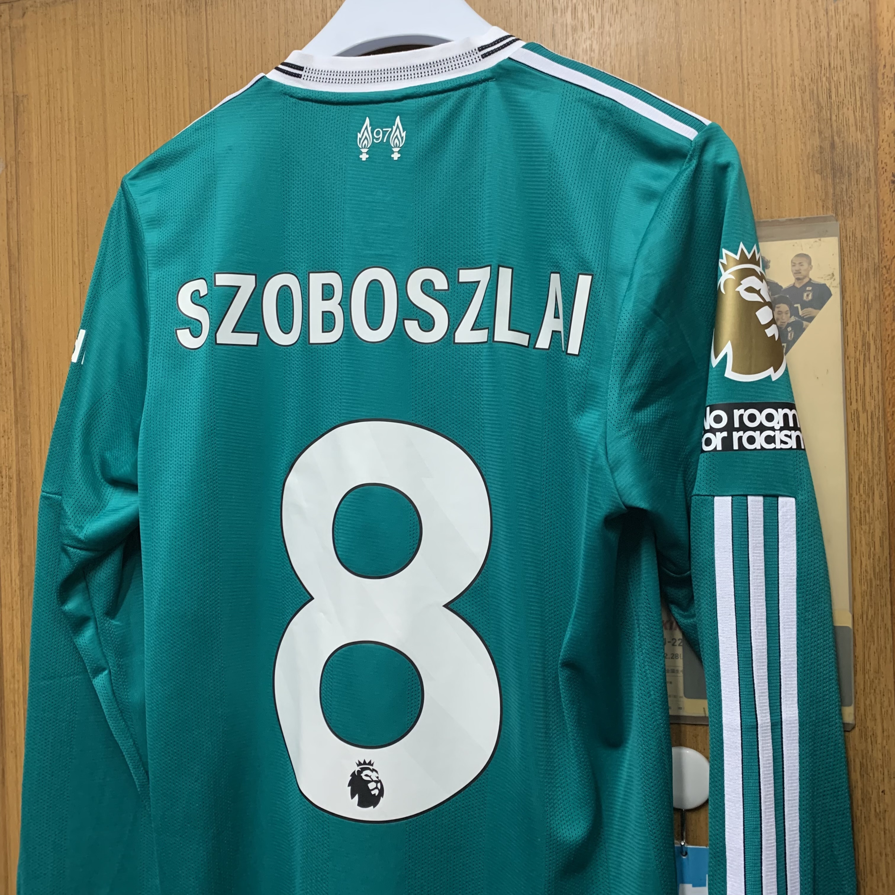 2025 Liverpool Authentic LS Third Away Shirt with 8 SZOBOSZLAI