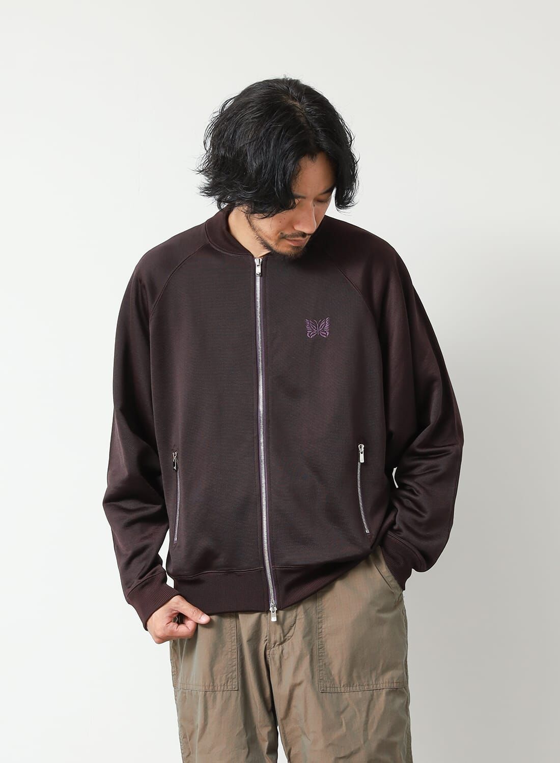 Needles Dolman Sleeve Track Jacket 蝙蝠袖拉鍊外套