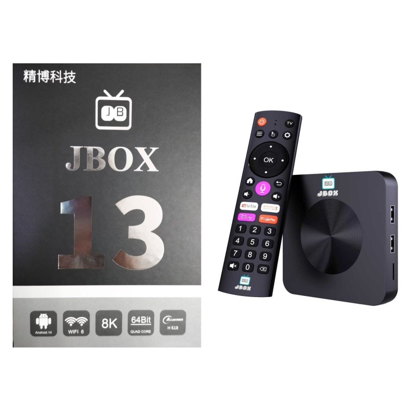精博科技 JBOX 13 TV Box｜13代電視盒子｜Android 14｜Wi‑Fi 6
