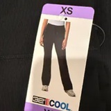 [S] 32 DEGREES BLACK WIDE LEG PANTS WOMAN - RIBBED SEMI-FLARE PANT, 1752055-BLACK (SZZ938)
