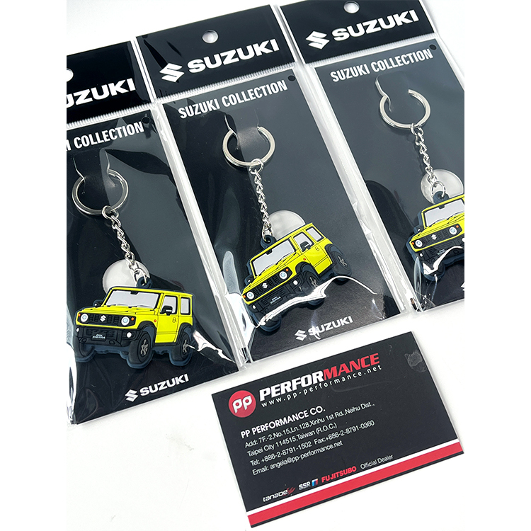 SUZUKI 日本原廠精品  JIMNY 橡膠鑰匙圈 雙色鑰匙圈