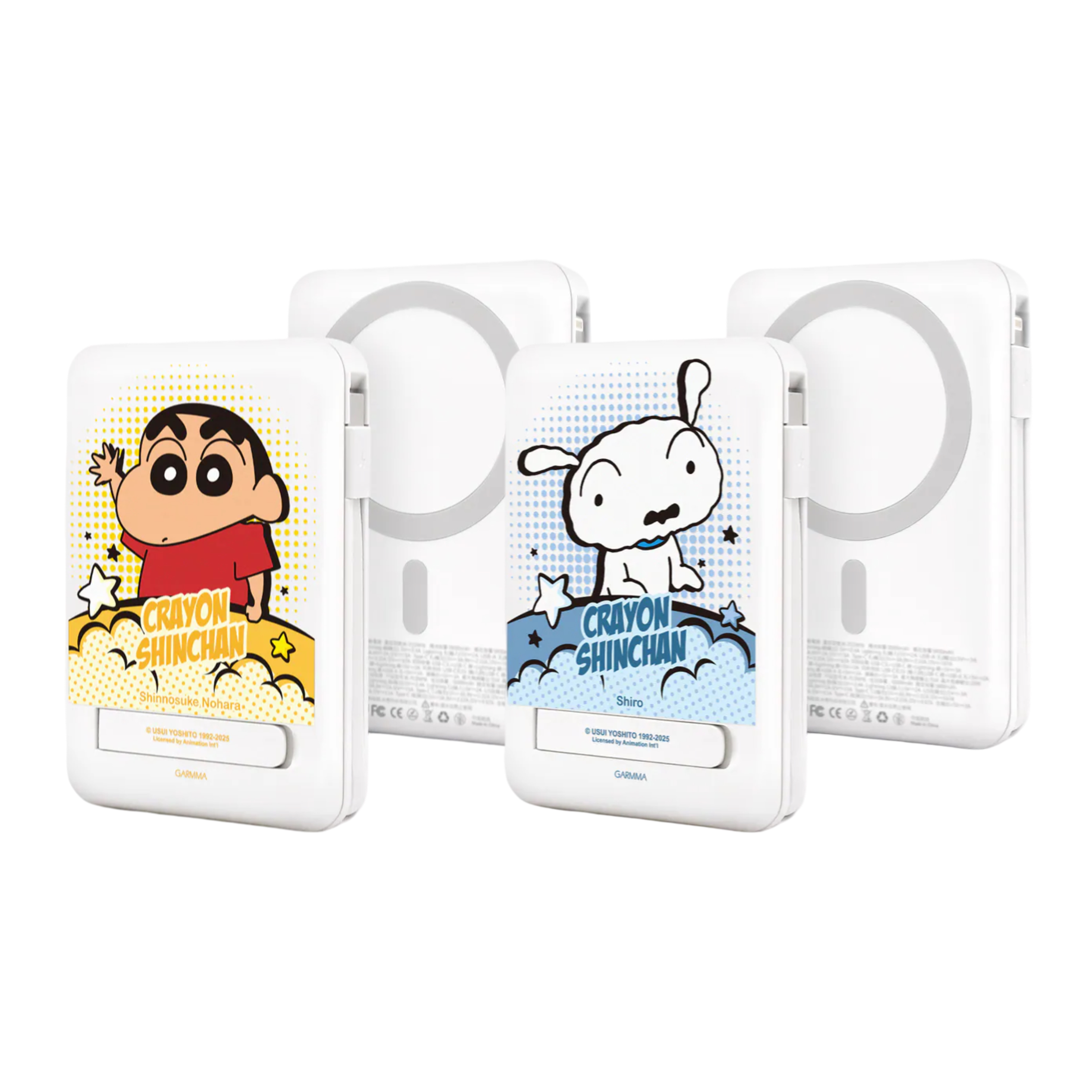 Garmma Crayon Shinchan 1 10000 系列磁吸帶線五合一行動電源（CCC 認證）