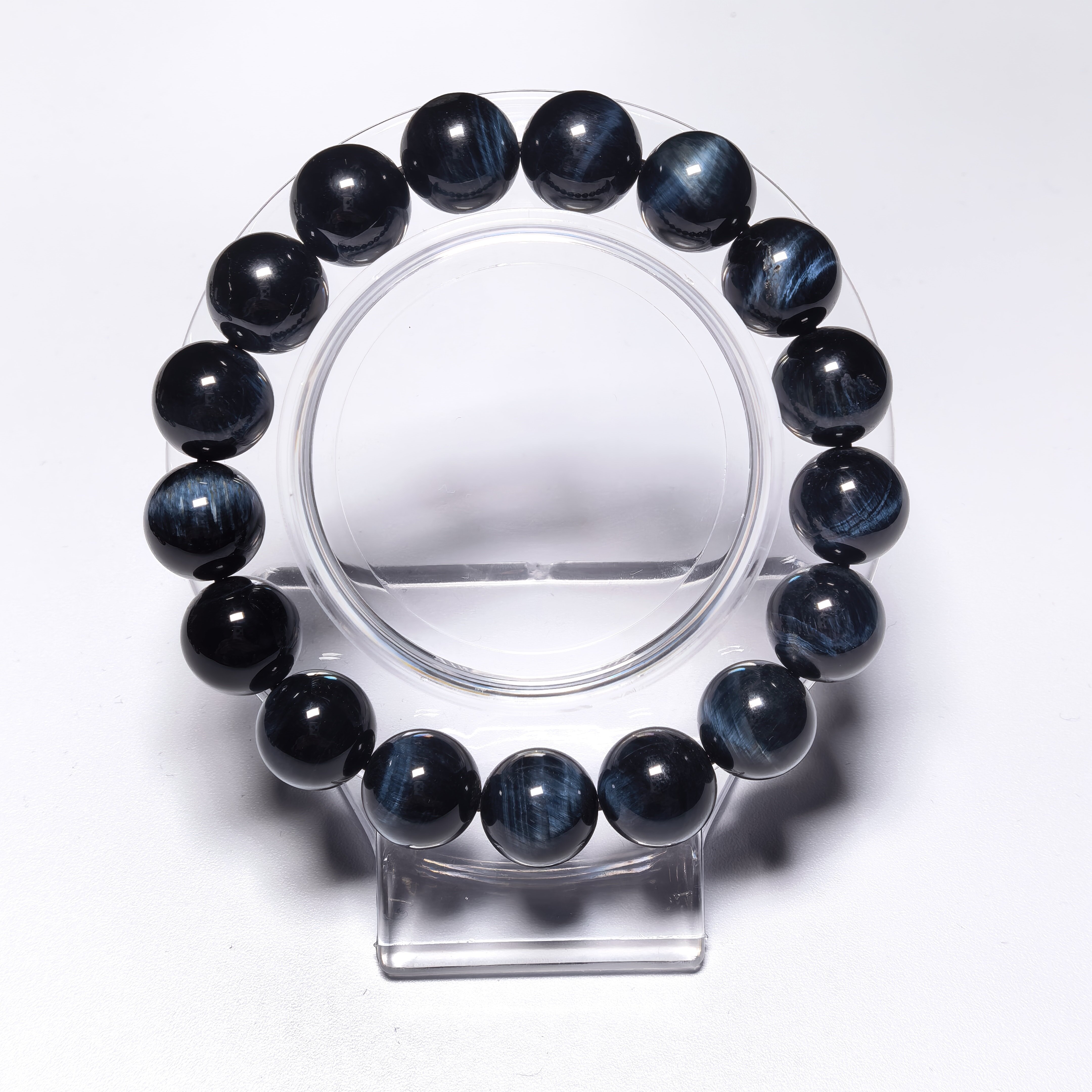 閃電藍虎眼手串11m+