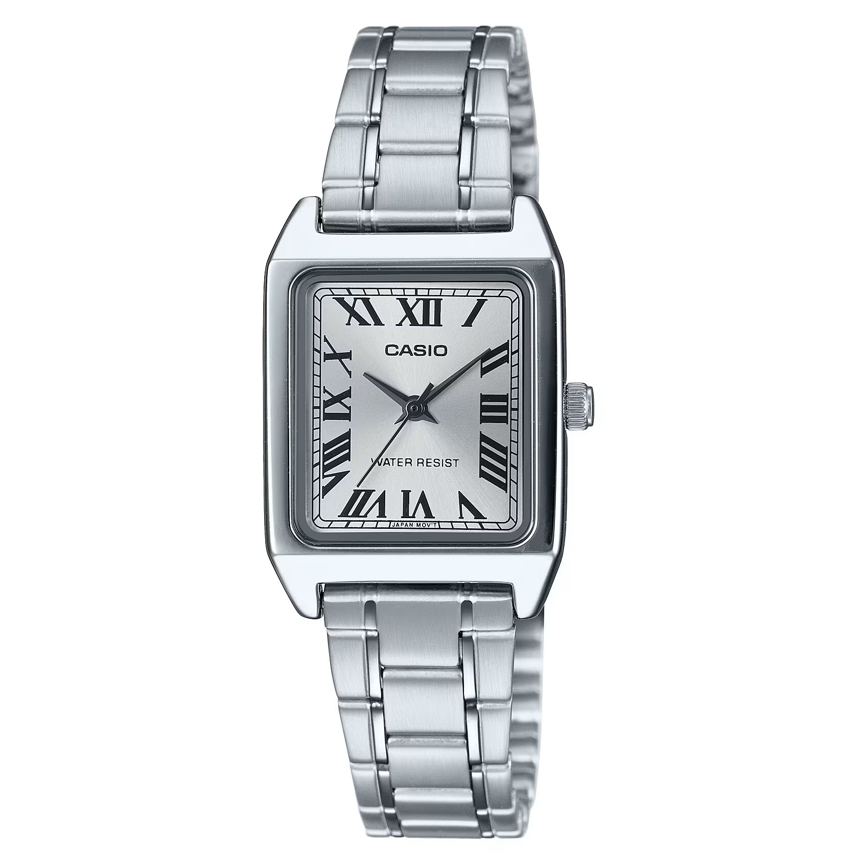 預購款【CASIO卡西歐】日系復古 文青簡約 方形指針 不鏽鋼 女錶 LTP-V007D