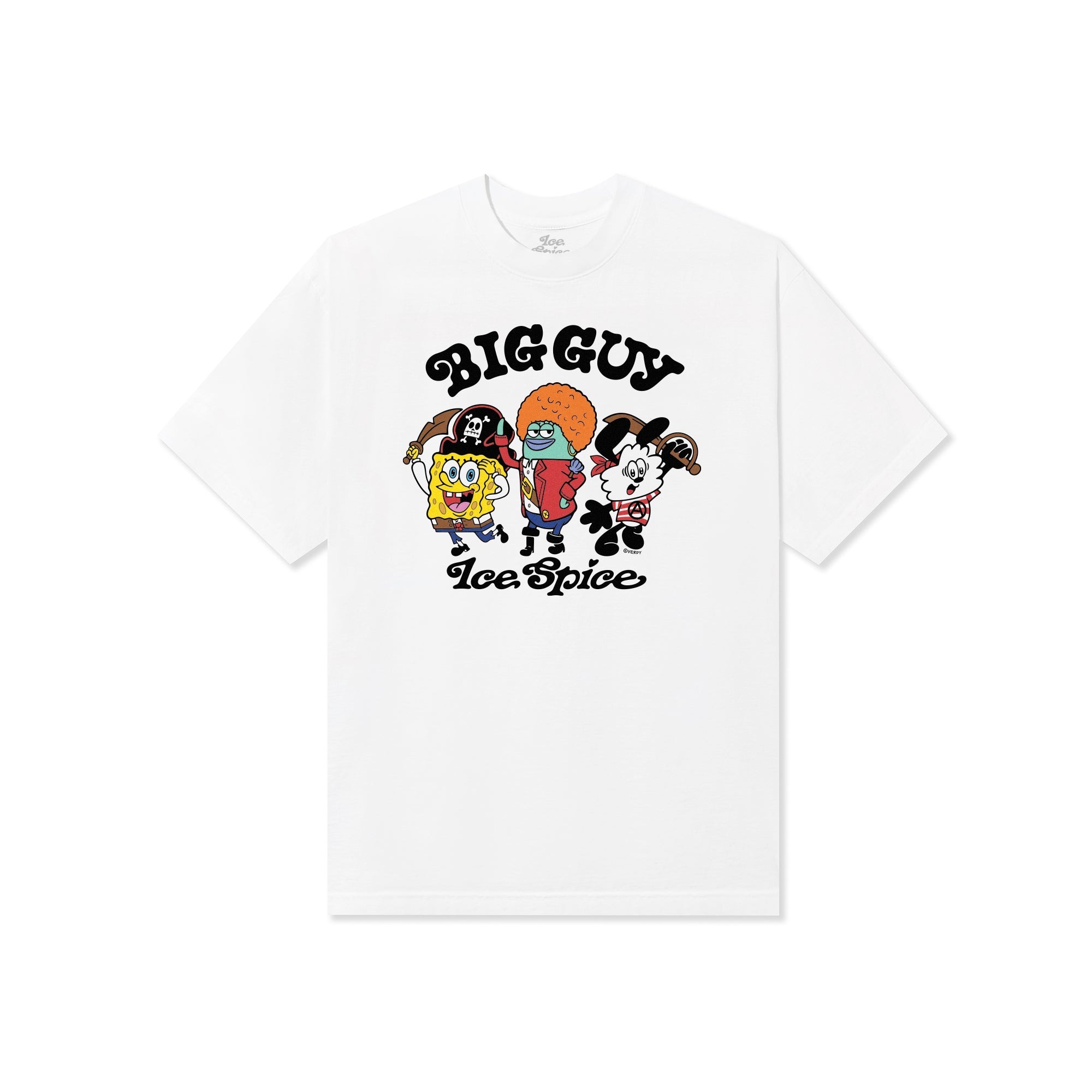 2025AW VERDY x ICE SPICE 海綿寶寶 "BIG GUY" CHARACTER TEE 聯名 短T 現貨