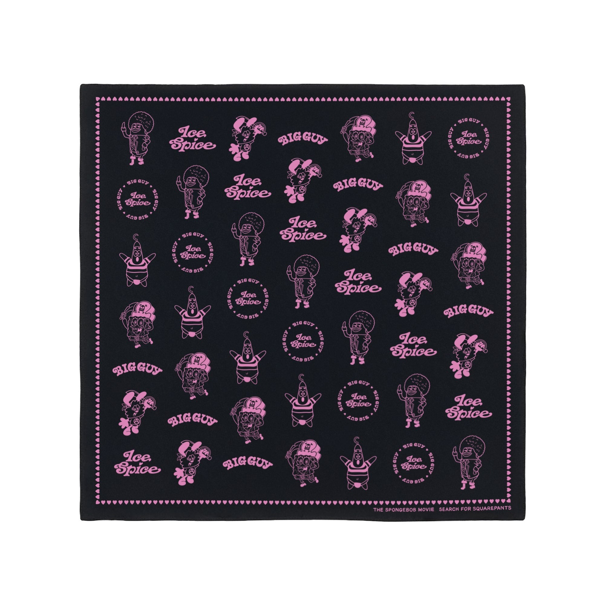 2025AW VERDY x ICE SPICE 海綿寶寶 "BIG GUY" Bandana 聯名 方巾 手帕 領巾 現貨