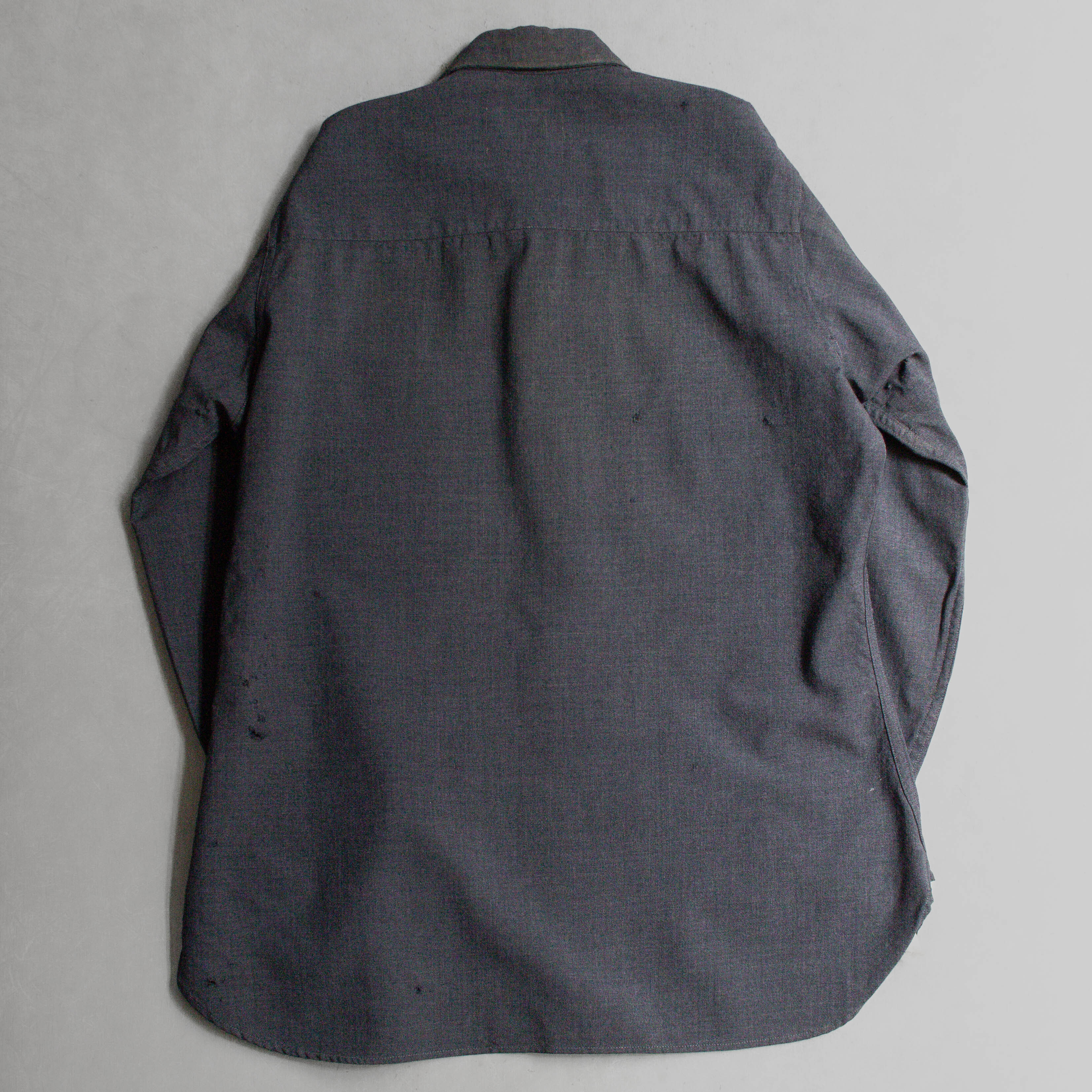 US ARMY WEST POINT CADET SHIRT 美軍 西點軍校 羊毛 灰色 制服 軍襯衫 b