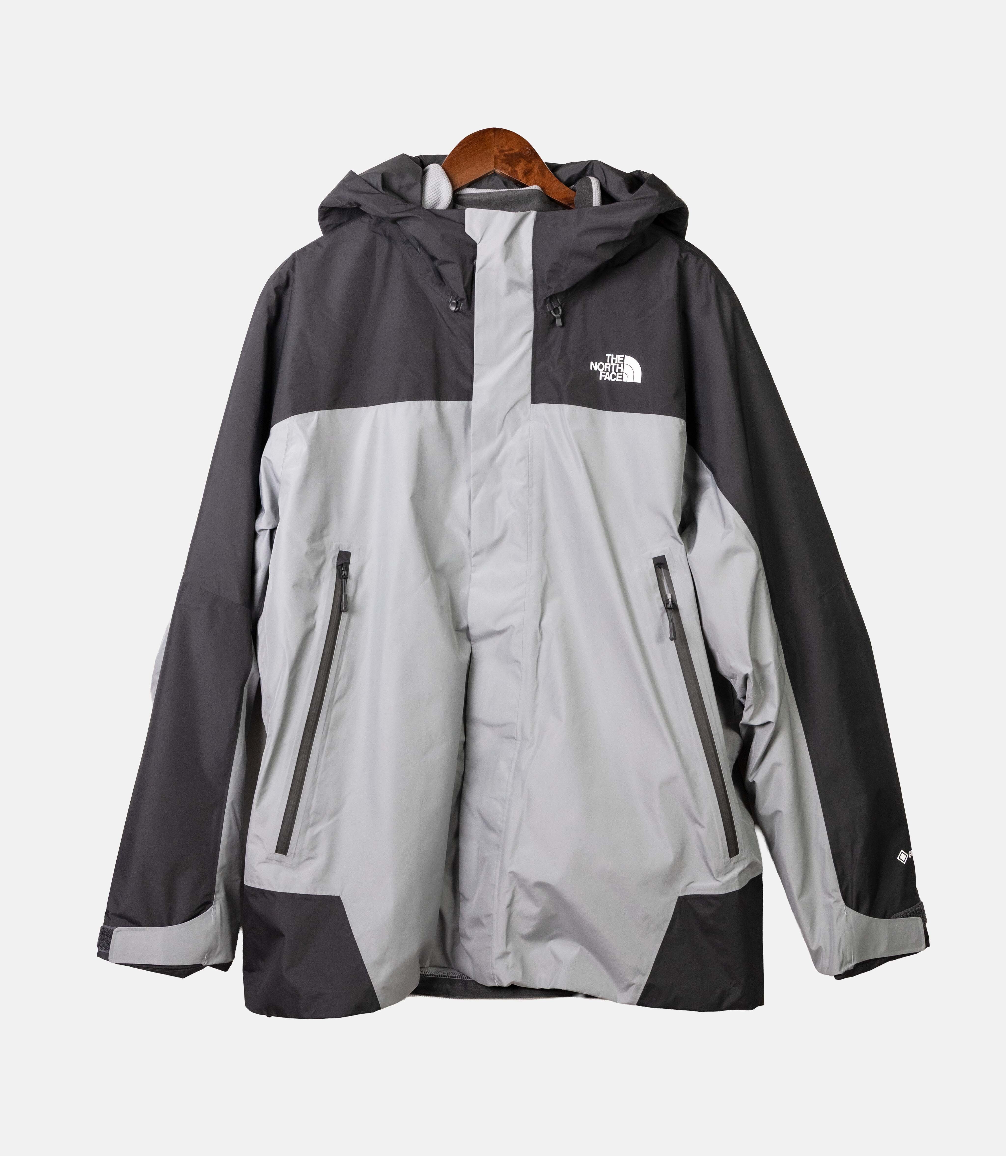 -(E14d04)-THE NORTH FACE TNF ASPHALT GRY M BLIZZARD FLEECE GORE-TEX 男款 兩件式 防水 刷毛 連帽外套-NF0A8DRF灰色(K9B)